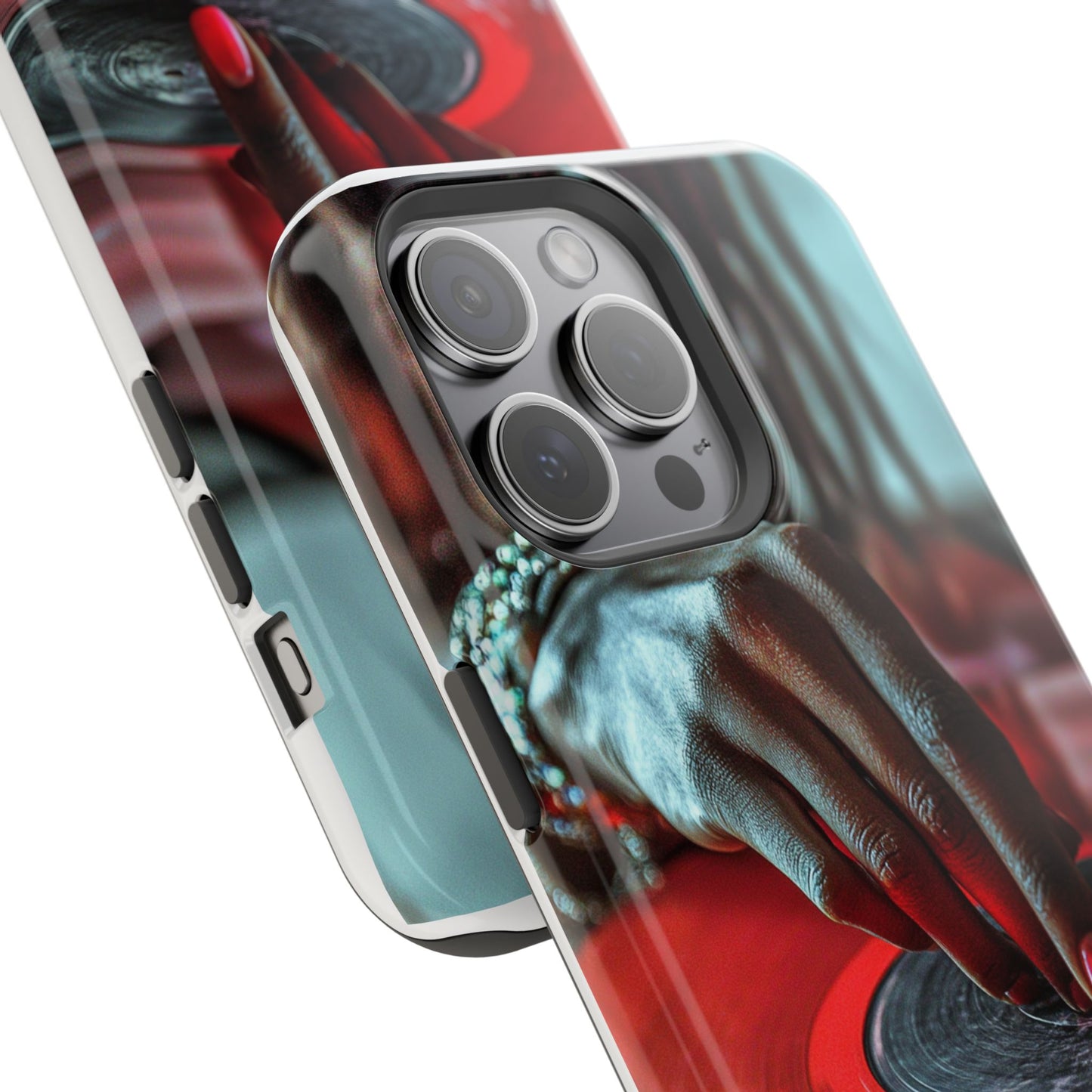 Luxurious MagSafe® Compatible iPhone Case - "Vinyl Groove" by Moxie-Jay