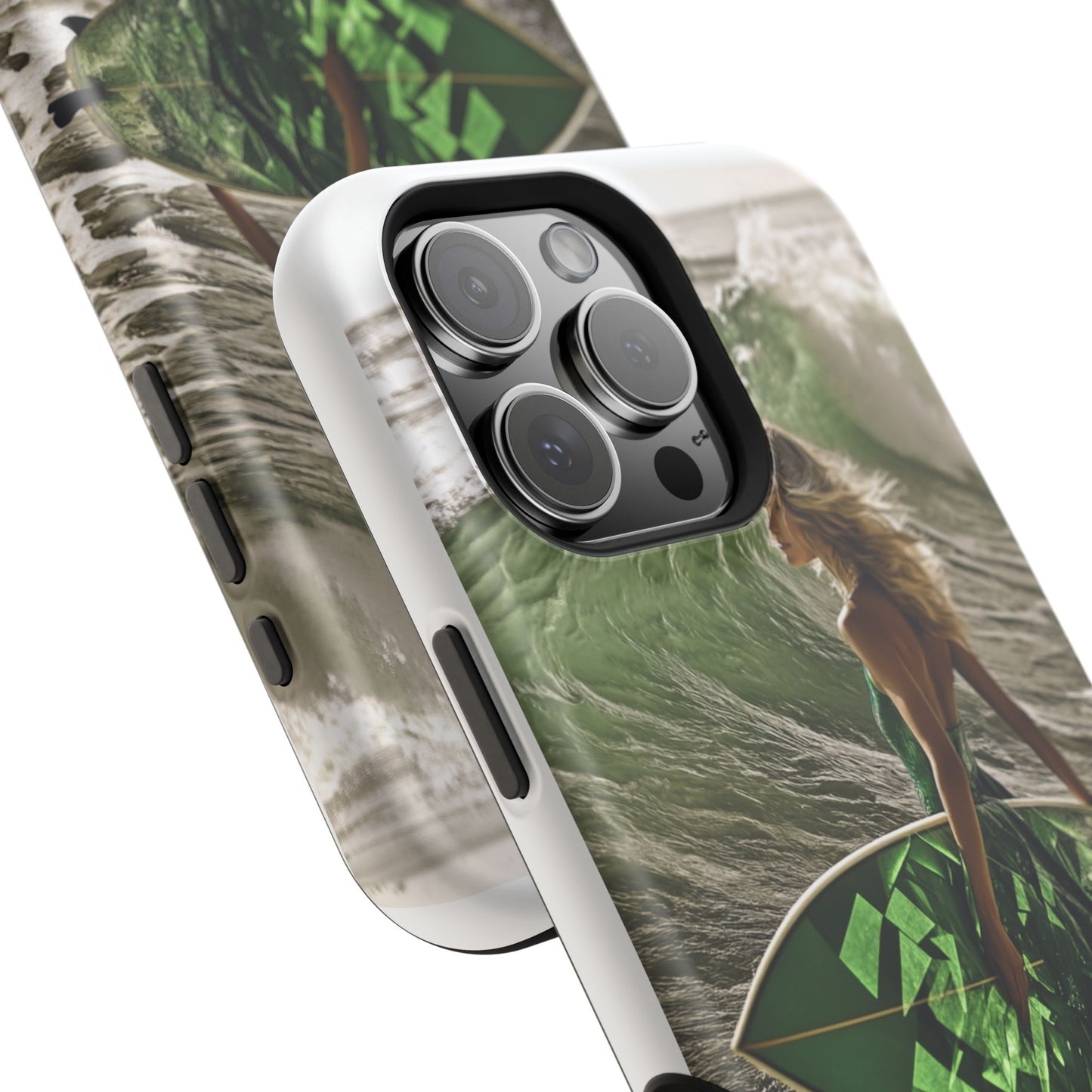 Surf's Up Chic" Luxury Magnetic Wireless Charging iPhone Case by Moxie Jay