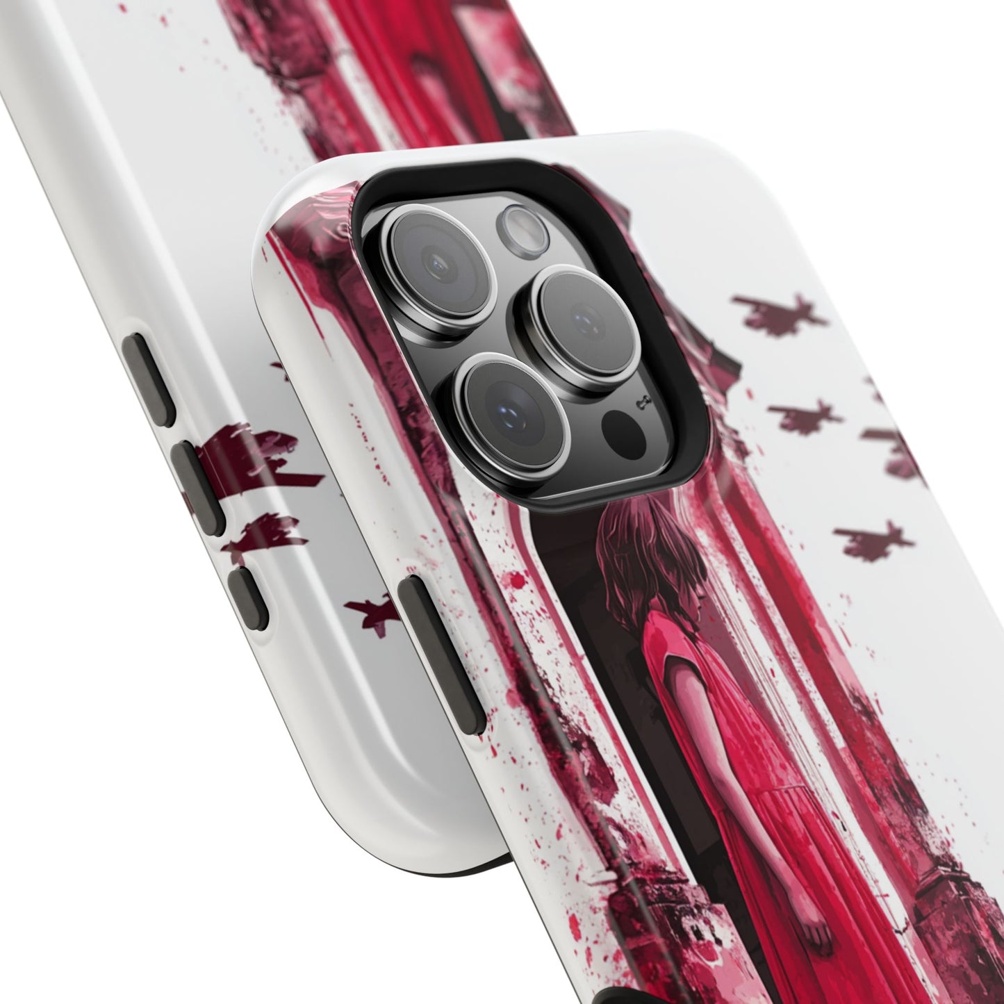 Luxurious MagSafe® Compatible iPhone Case - "Resilience in Ruins" by Moxie-Jay