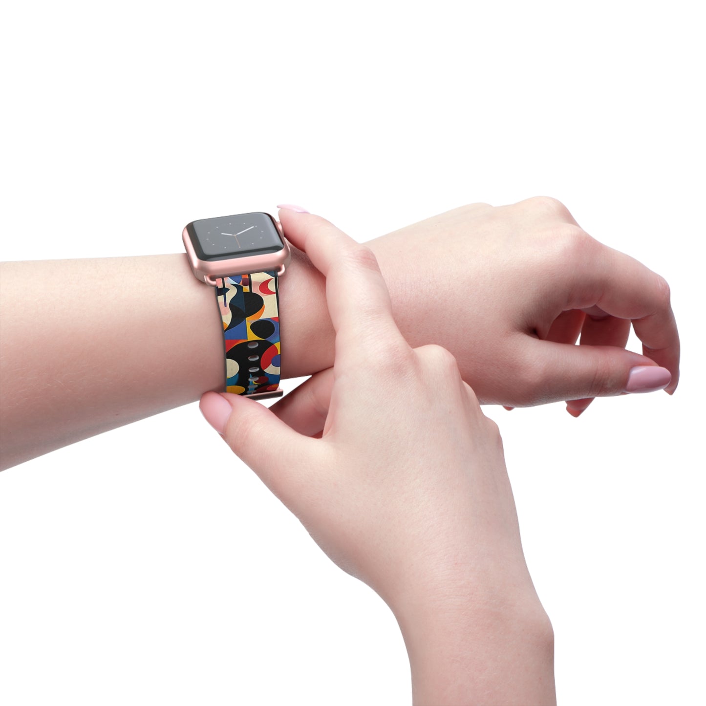 Colorful Geometric Watch Band – Stylish Accessory for Any Occasion