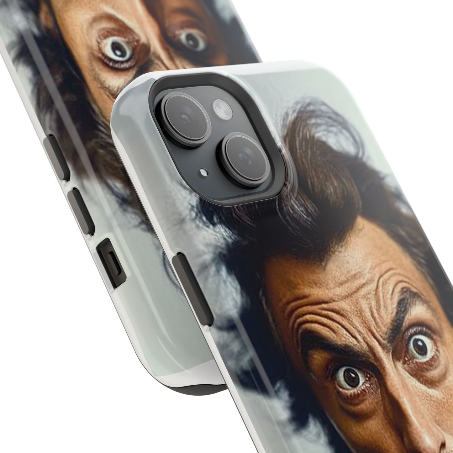 Luxurious Magnetic Wireless Charging Tough iPhone Case - “Close-Up Salvador Dali” by Moxie-Jay