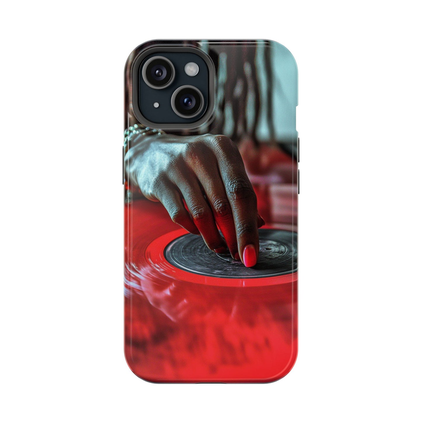 Luxurious MagSafe® Compatible iPhone Case - "Vinyl Groove" by Moxie-Jay