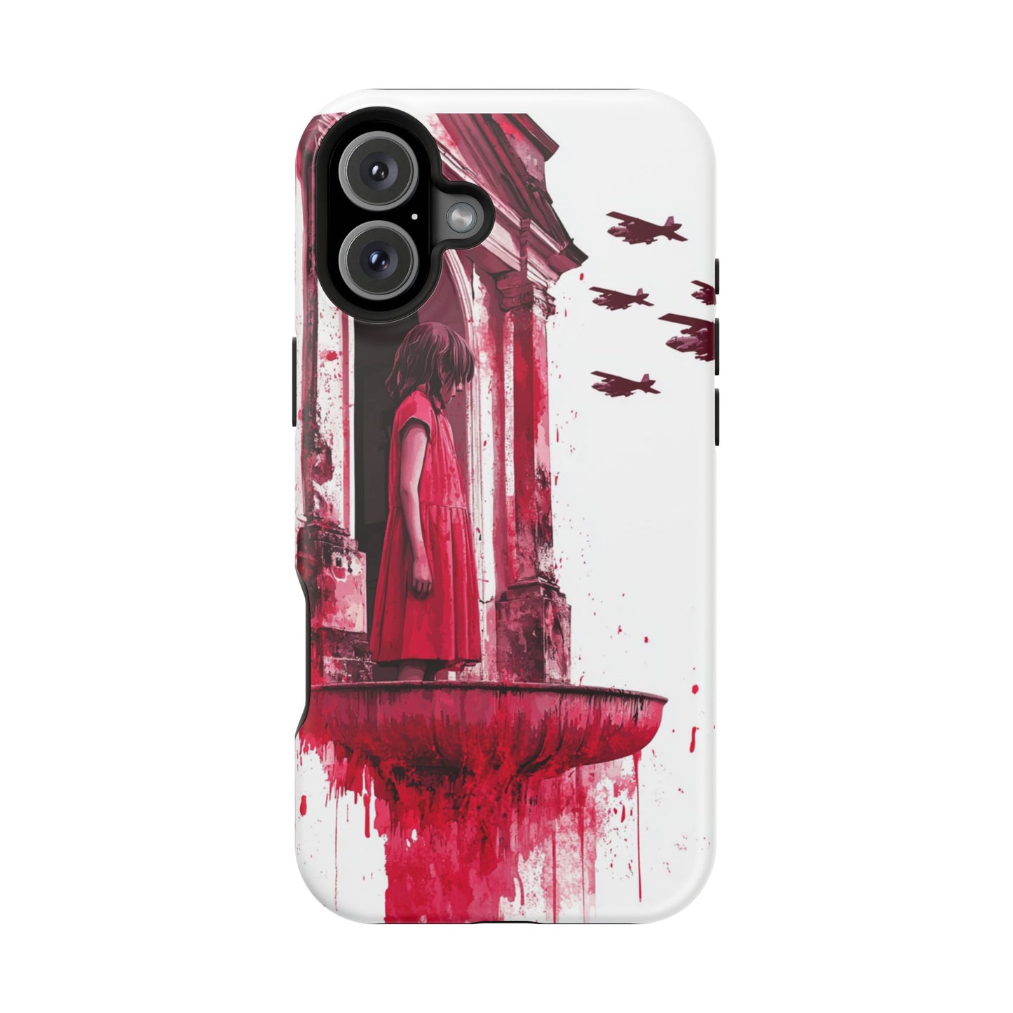 Luxurious MagSafe® Compatible iPhone Case - "Resilience in Ruins" by Moxie-Jay