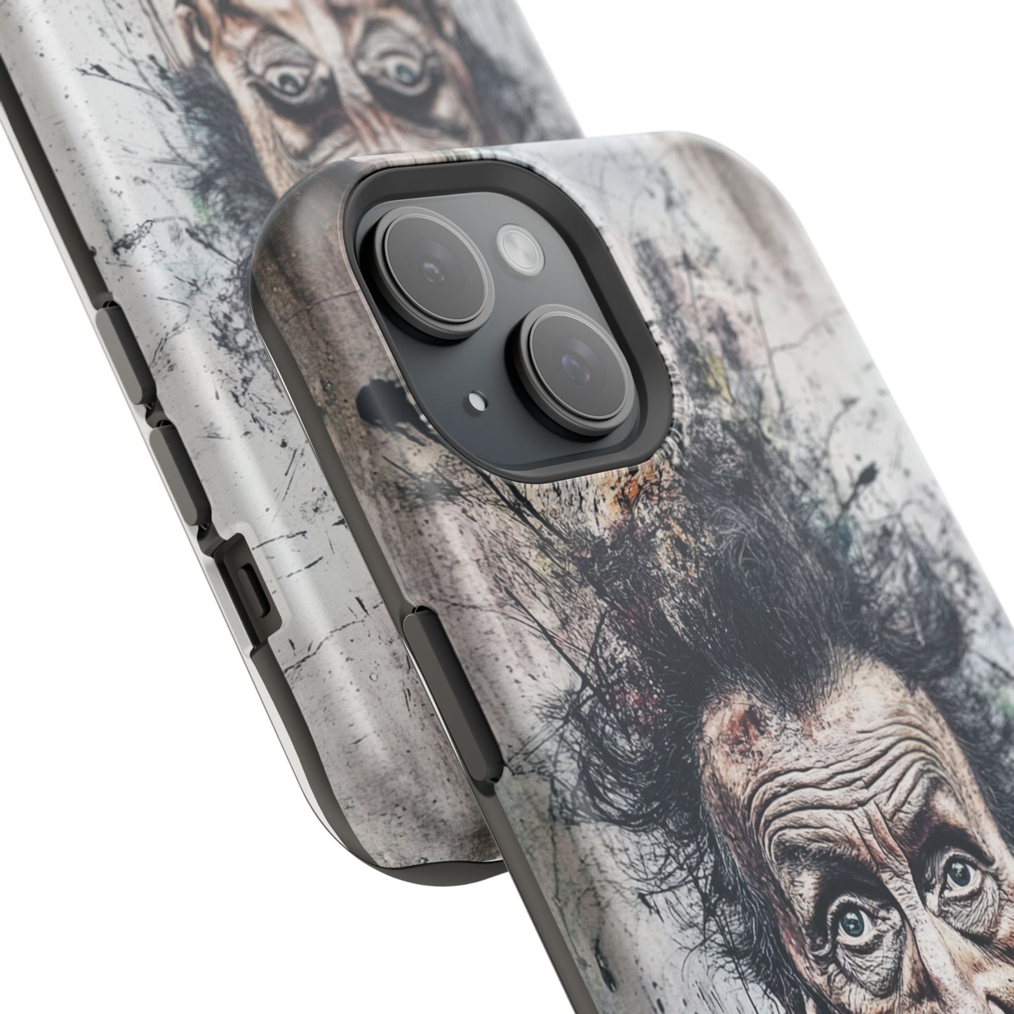 Luxurious Magnetic Wireless Charging Tough iPhone Case - "Demonic Dali" by Moxie-Jay