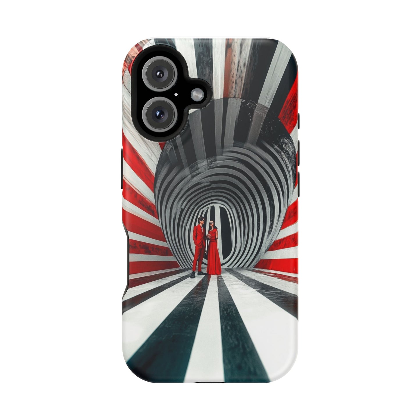 Cosmic Vortex" Luxury Magnetic Wireless Charging iPhone Case by Moxie Jay