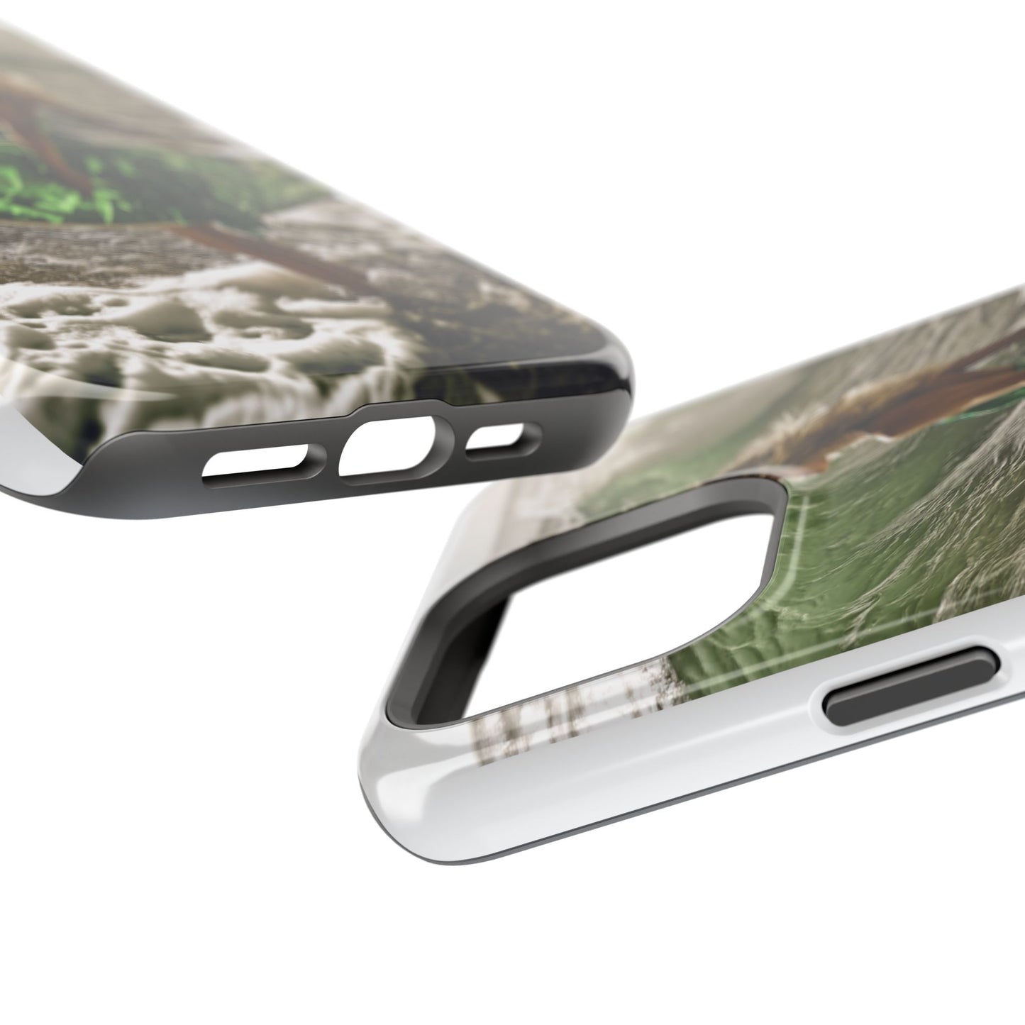 Surf's Up Chic" Luxury Magnetic Wireless Charging iPhone Case by Moxie Jay