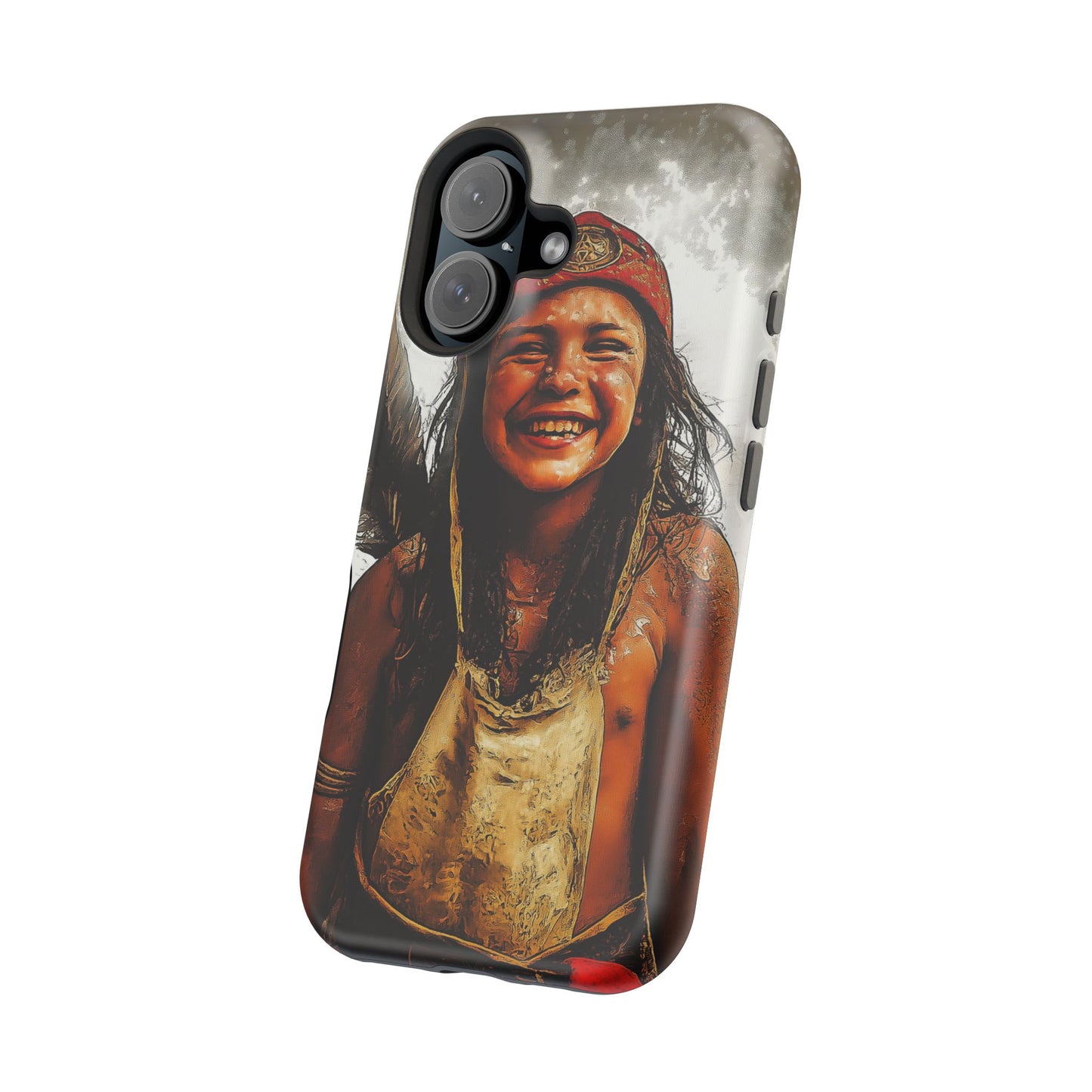 Luxurious Magnetic Wireless Charging Tough iPhone Case - Native Heritage Art by Moxie-Jay