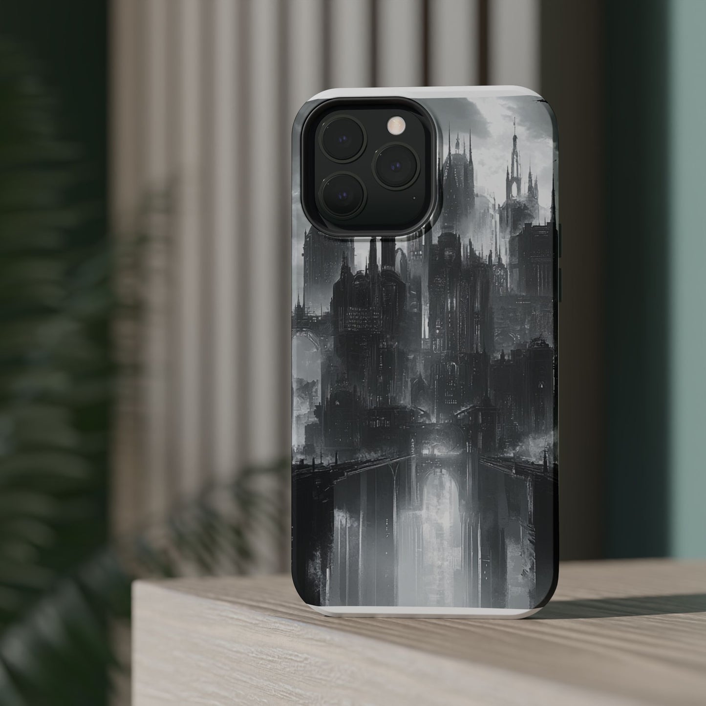 iPhone Magnetic Tough Case - Futuristic Gotham Design by Moxie Jay
