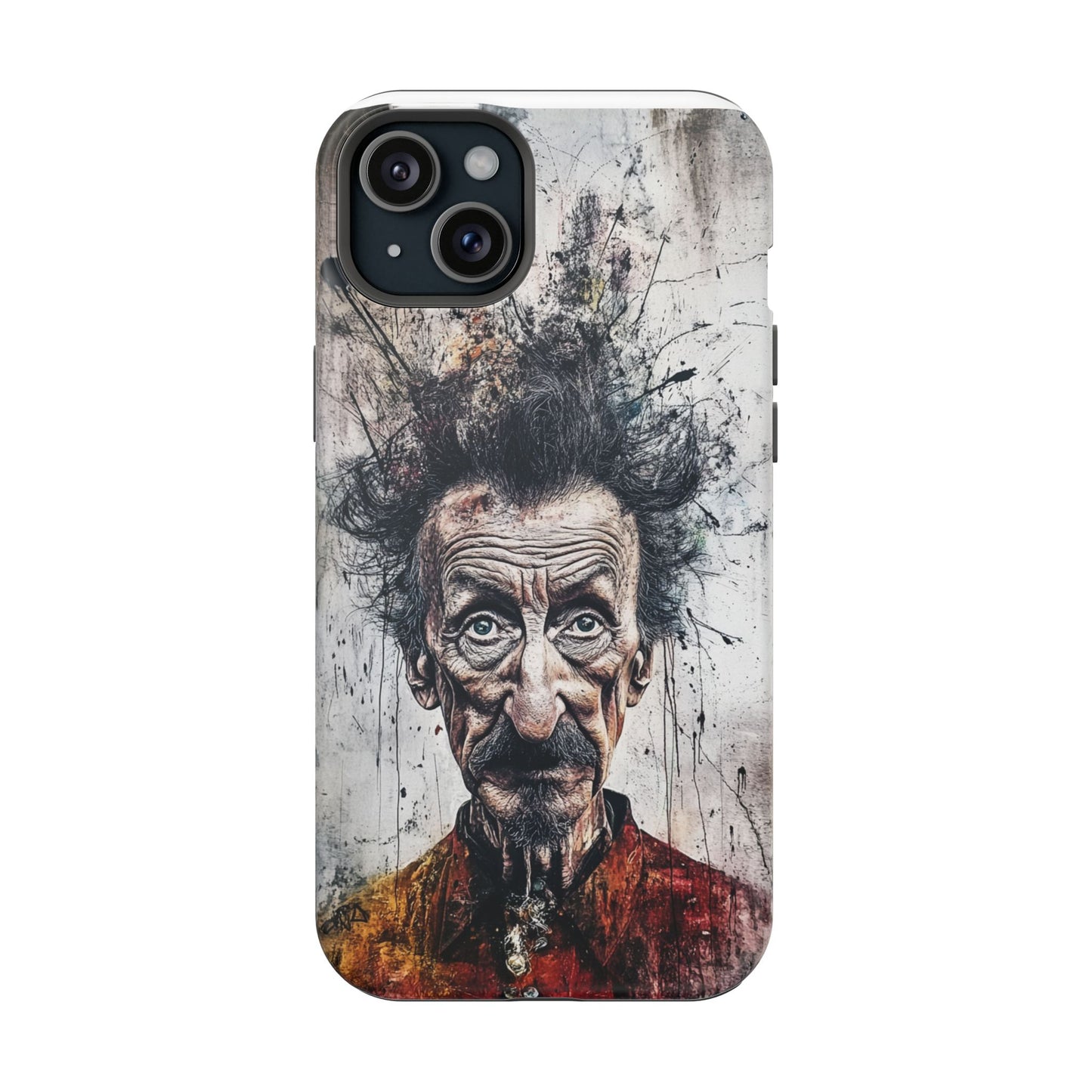 Luxurious Magnetic Wireless Charging Tough iPhone Case - "Demonic Dali" by Moxie-Jay