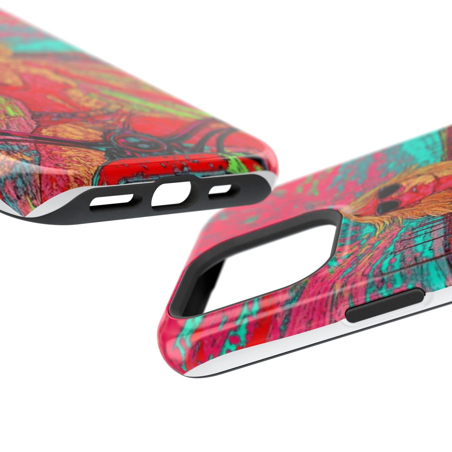 Tough Phone Cases - Topless Woman on Motorcycle