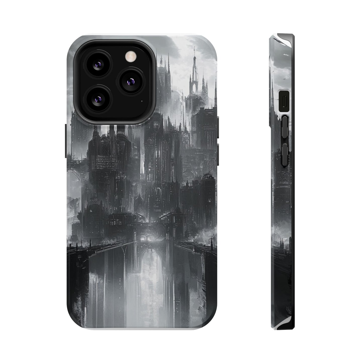 iPhone Magnetic Tough Case - Futuristic Gotham Design by Moxie Jay