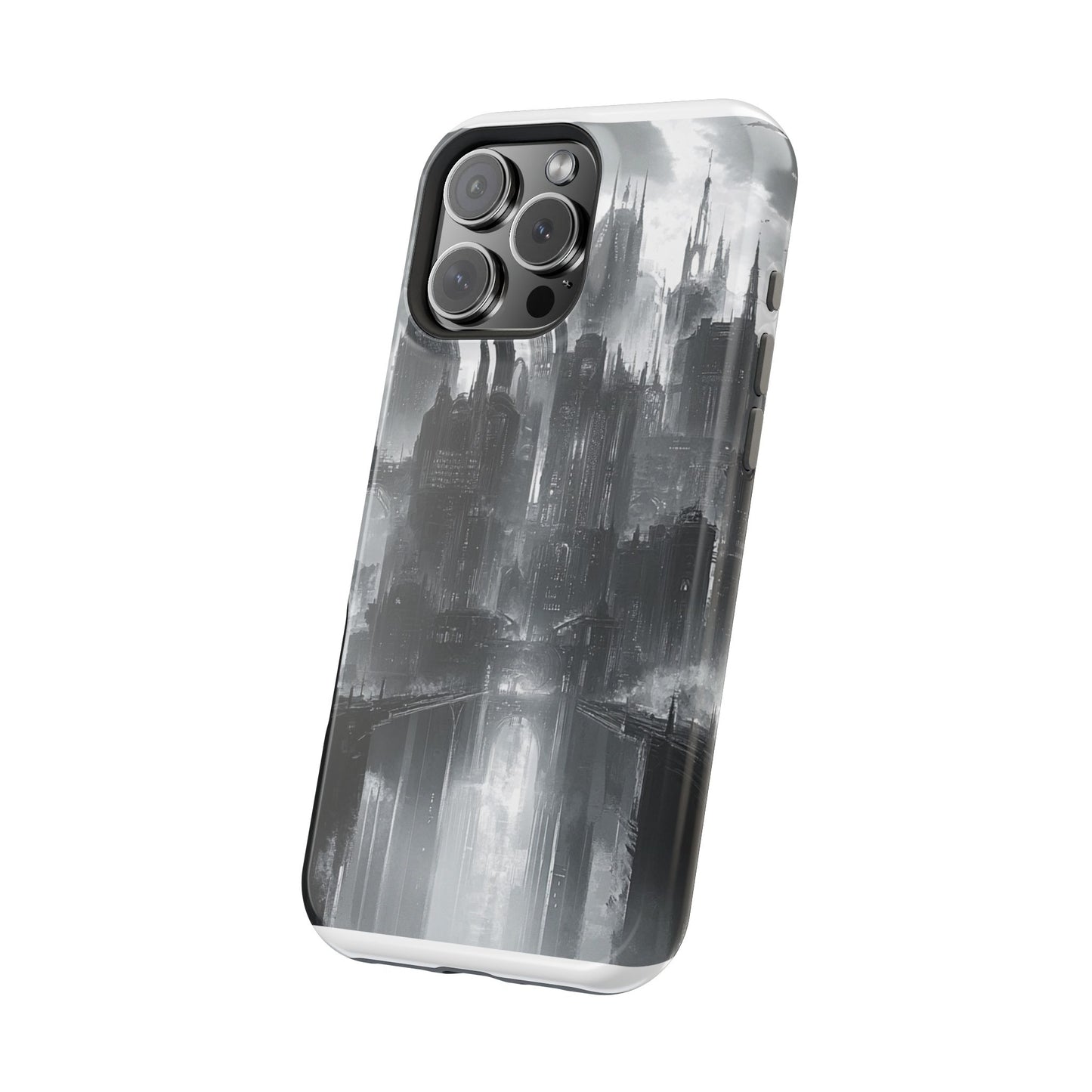 iPhone Magnetic Tough Case - Futuristic Gotham Design by Moxie Jay