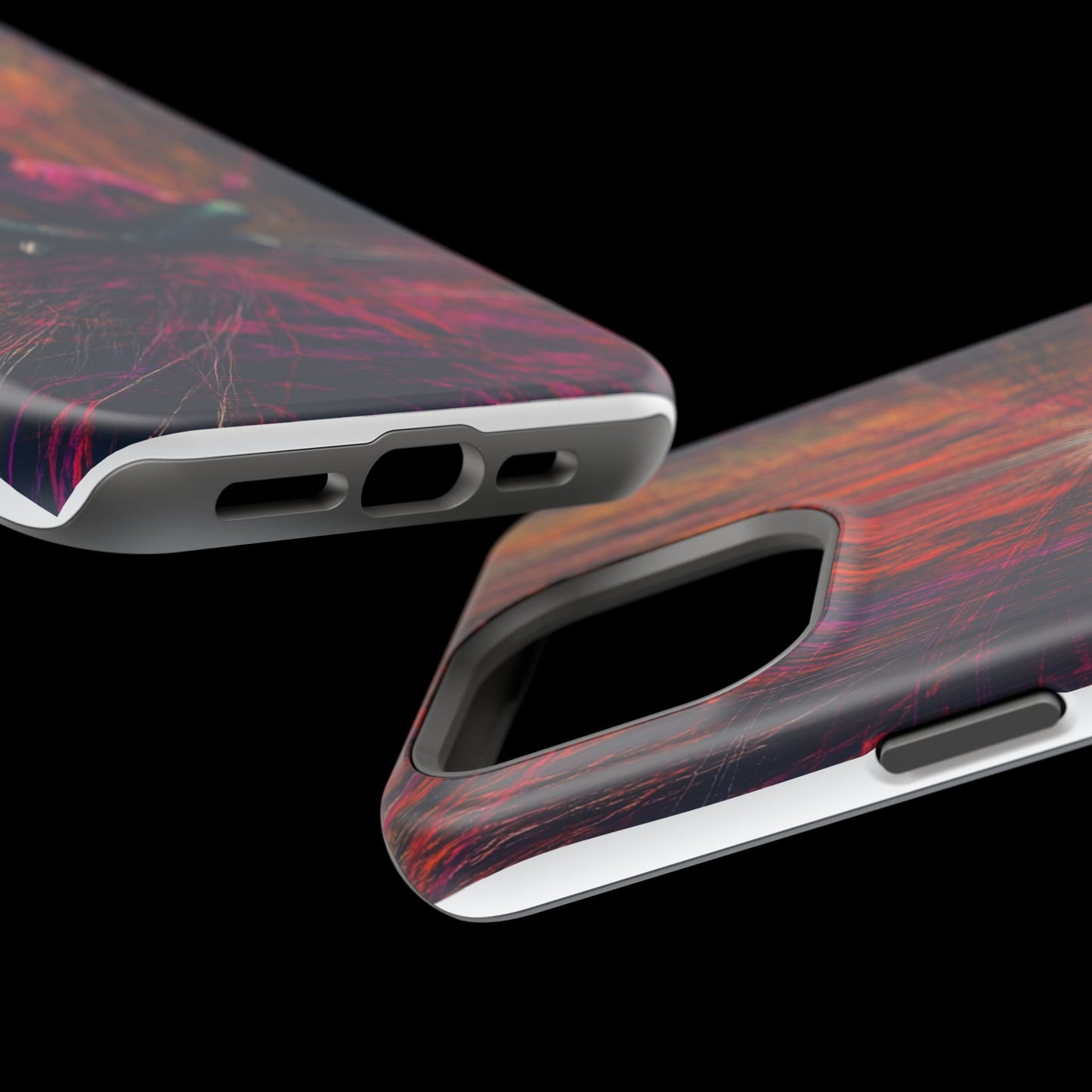 Luxurious Magnetic Wireless Charging Tough iPhone Case - "Transcendence" by Moxie-Jay