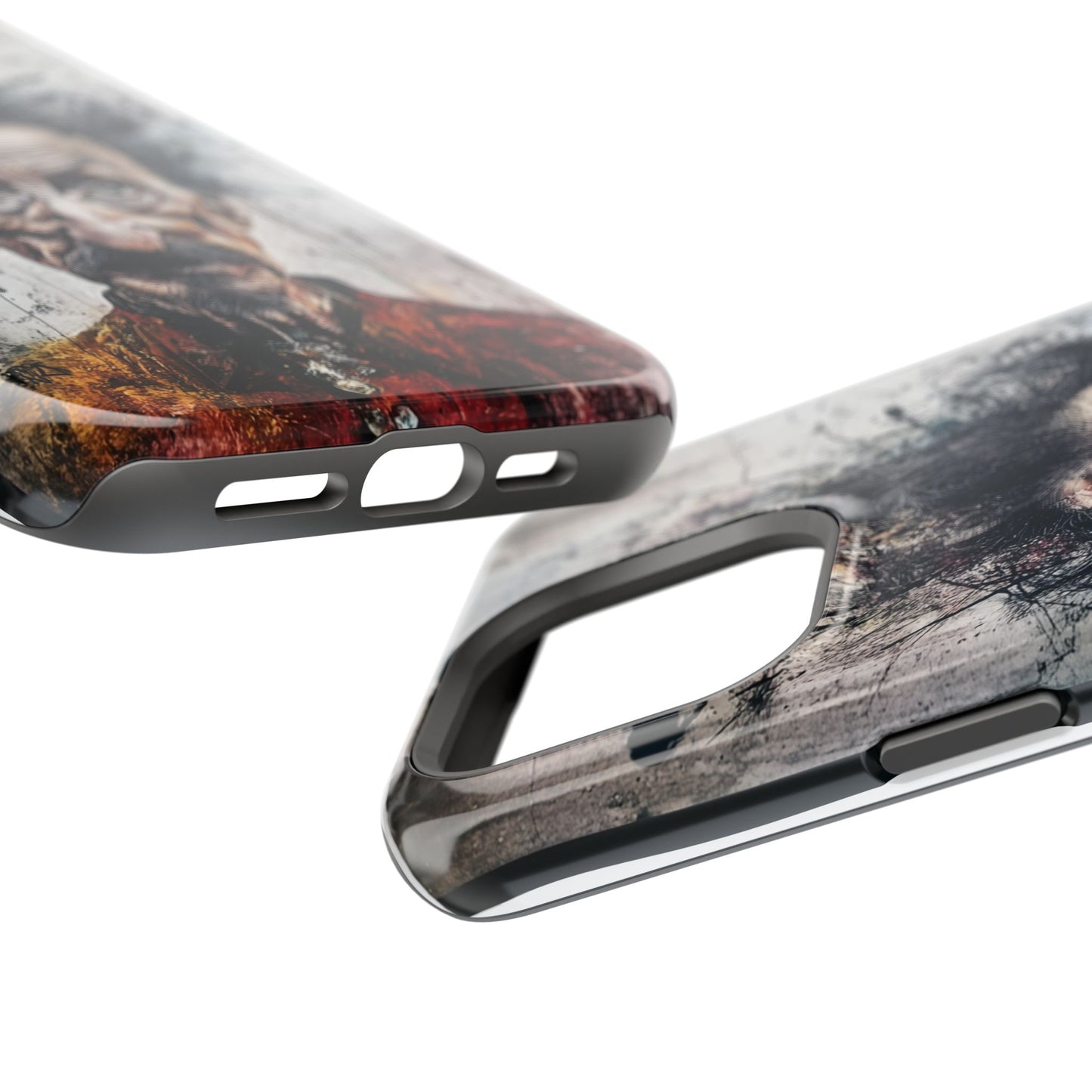 Luxurious Magnetic Wireless Charging Tough iPhone Case - "Demonic Dali" by Moxie-Jay