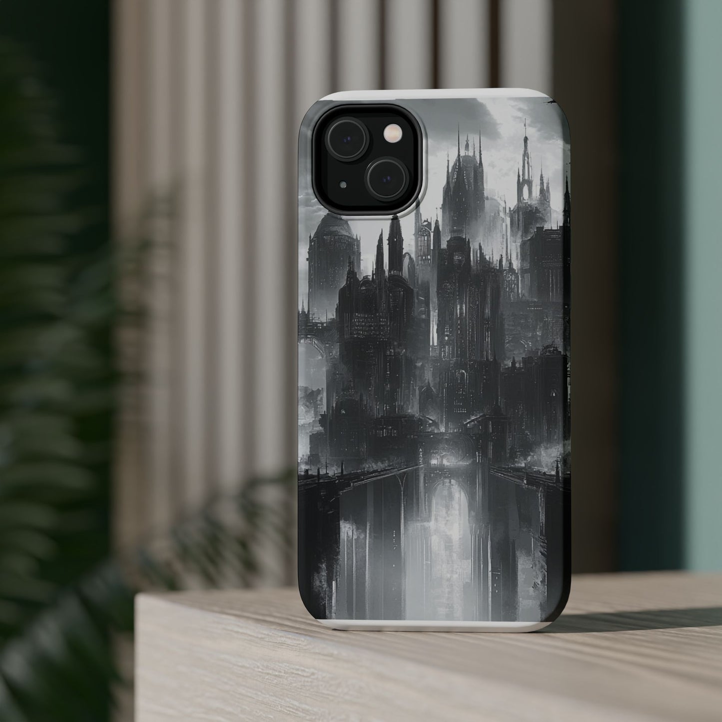 iPhone Magnetic Tough Case - Futuristic Gotham Design by Moxie Jay
