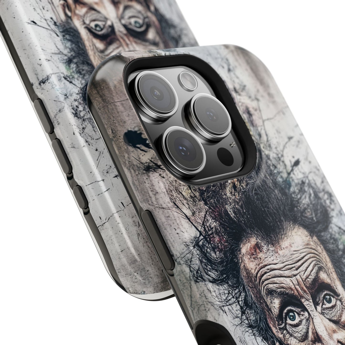 Luxurious Magnetic Wireless Charging Tough iPhone Case - "Demonic Dali" by Moxie-Jay