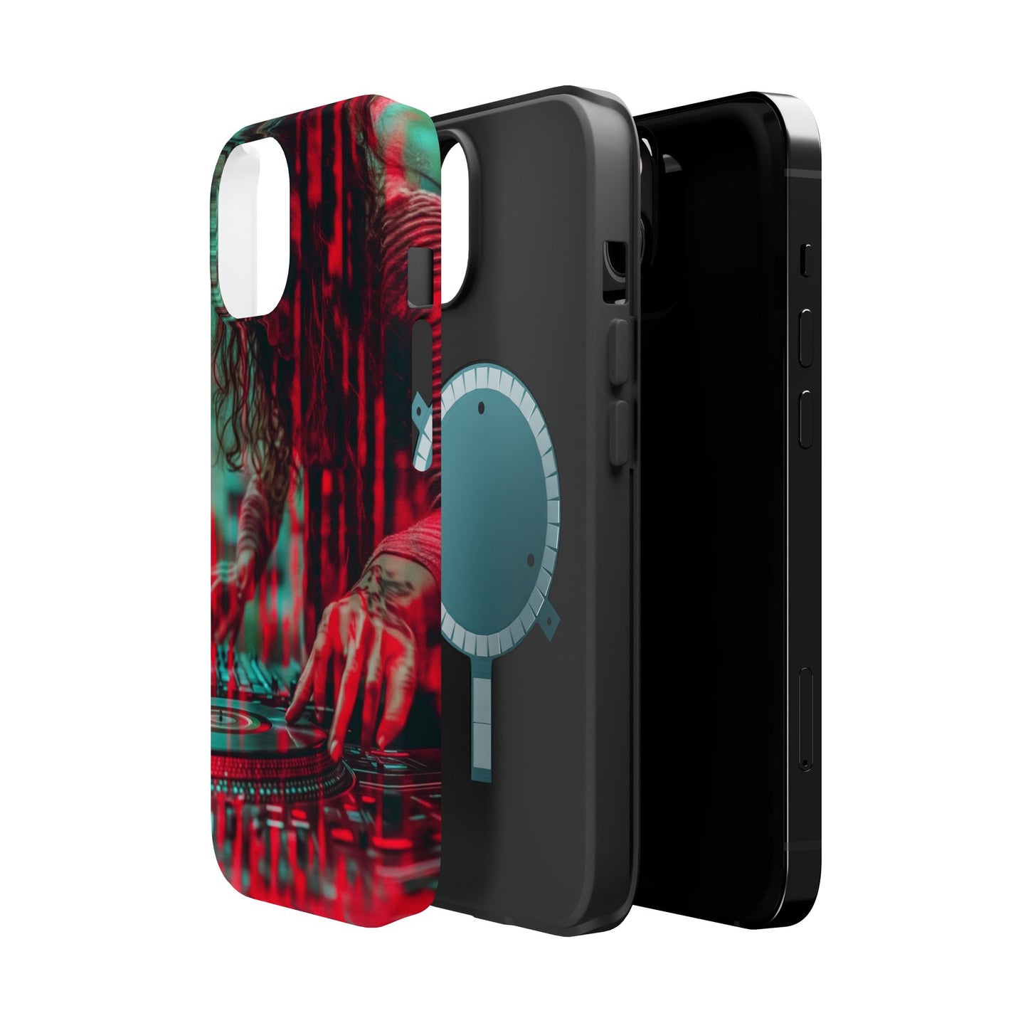 "Vinyl Virtuoso" Luxury Magnetic Wireless Charging iPhone Case by Moxie Jay