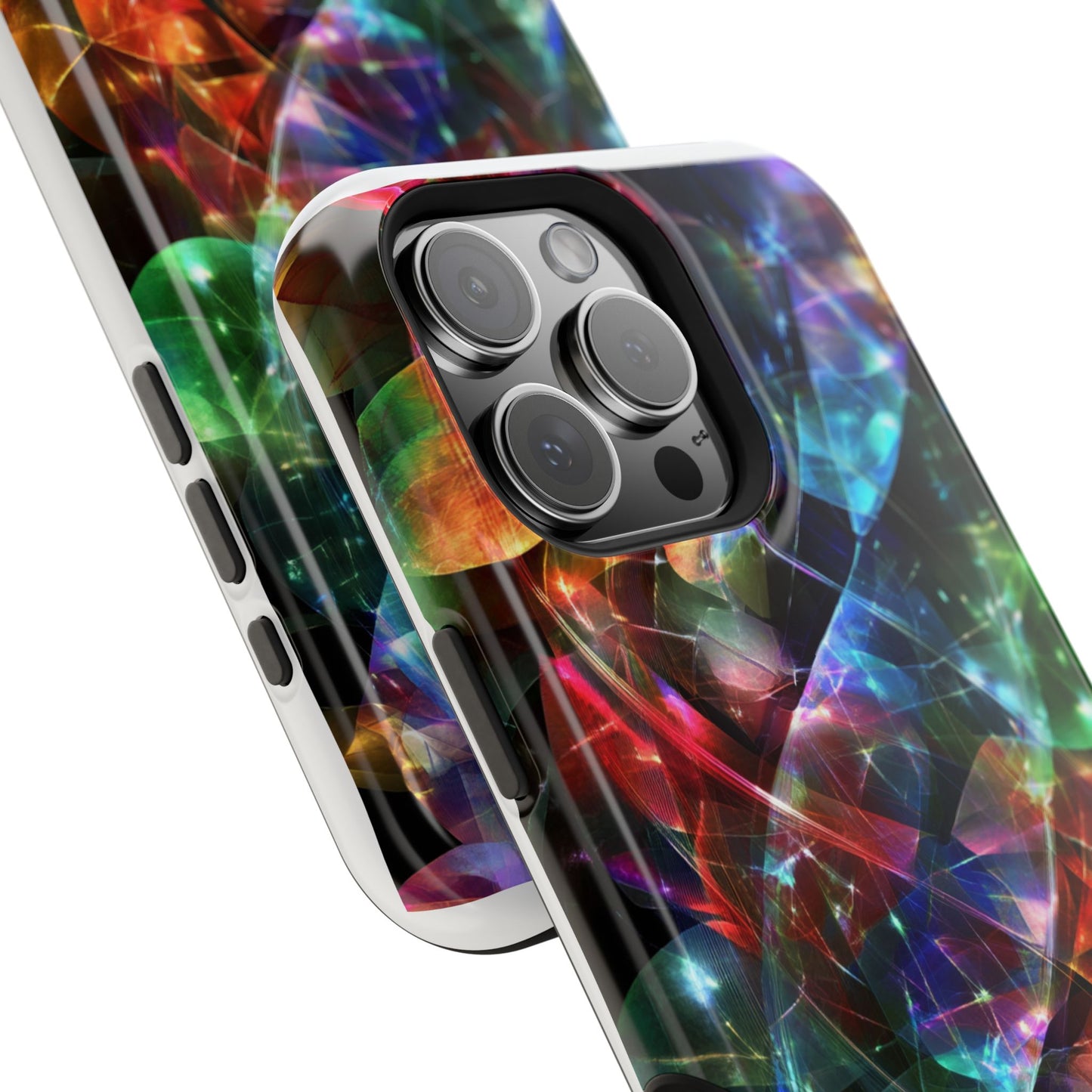 iPhone Case with Neon Colors Art by Moxie-Jay