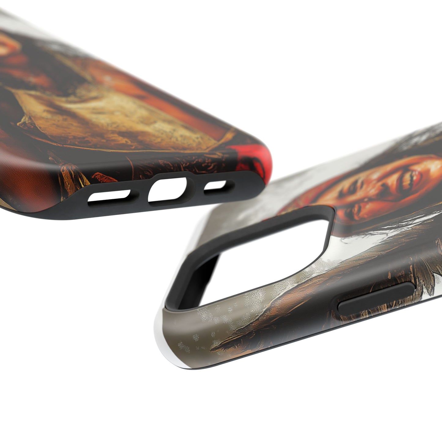 Luxurious Magnetic Wireless Charging Tough iPhone Case - Native Heritage Art by Moxie-Jay