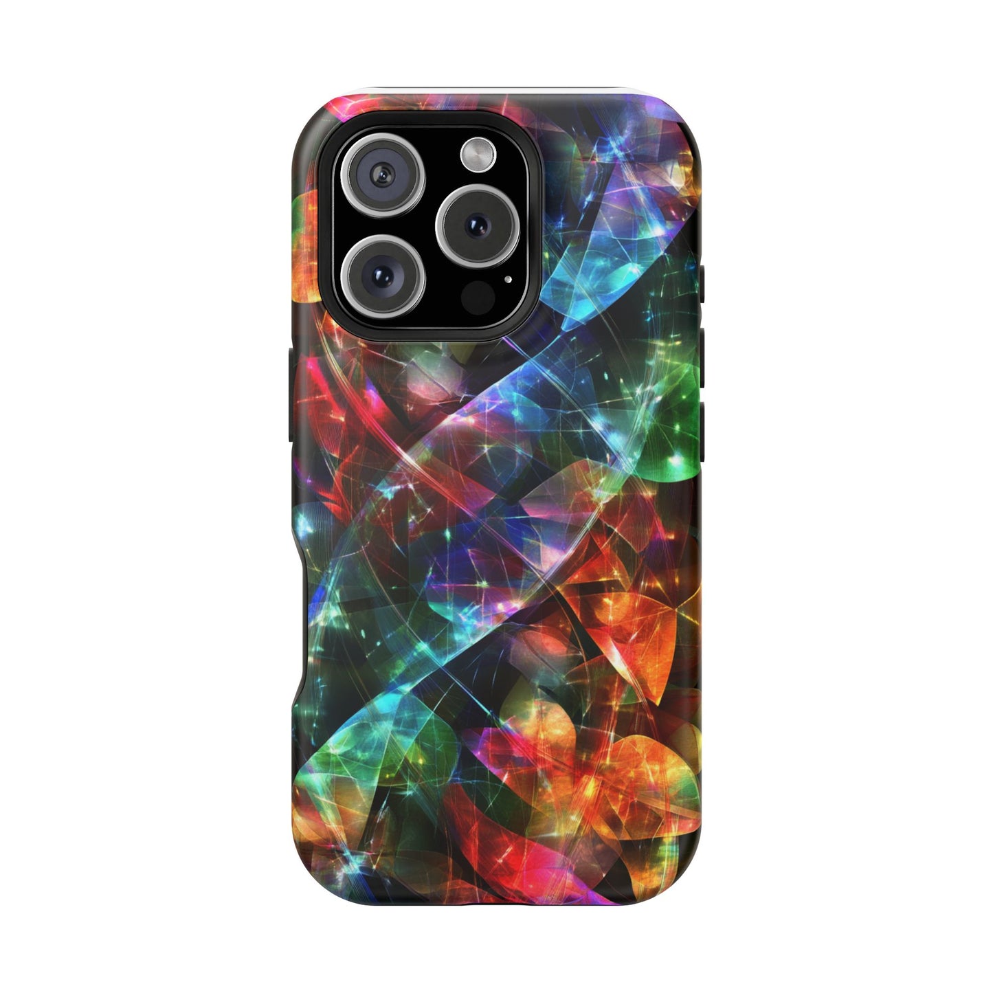 iPhone Case with Neon Colors Art by Moxie-Jay
