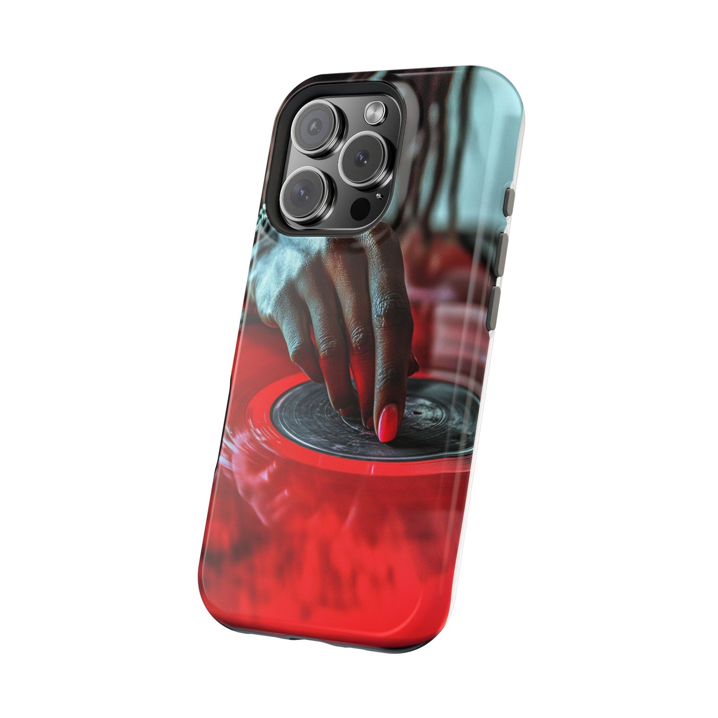 Luxurious MagSafe® Compatible iPhone Case - "Vinyl Groove" by Moxie-Jay
