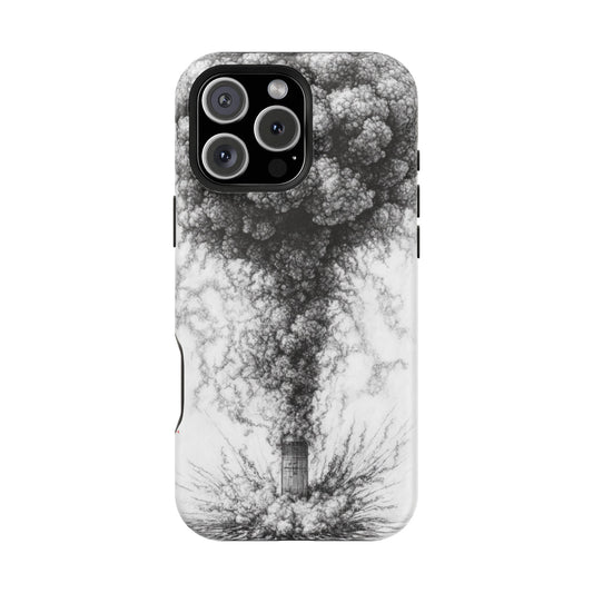 Artistic Magnetic Tough Case - Abstract Smoke Design
