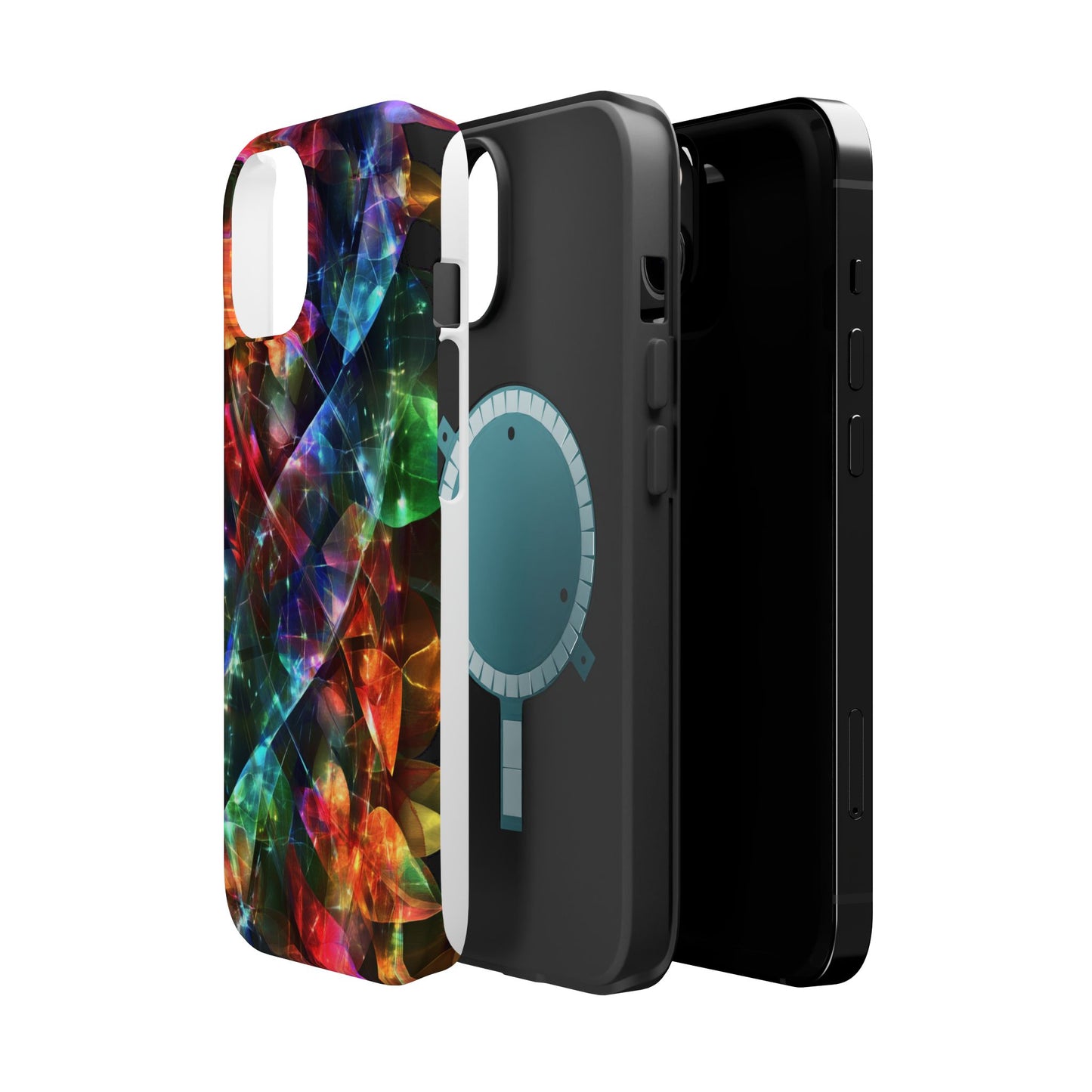 iPhone Case with Neon Colors Art by Moxie-Jay
