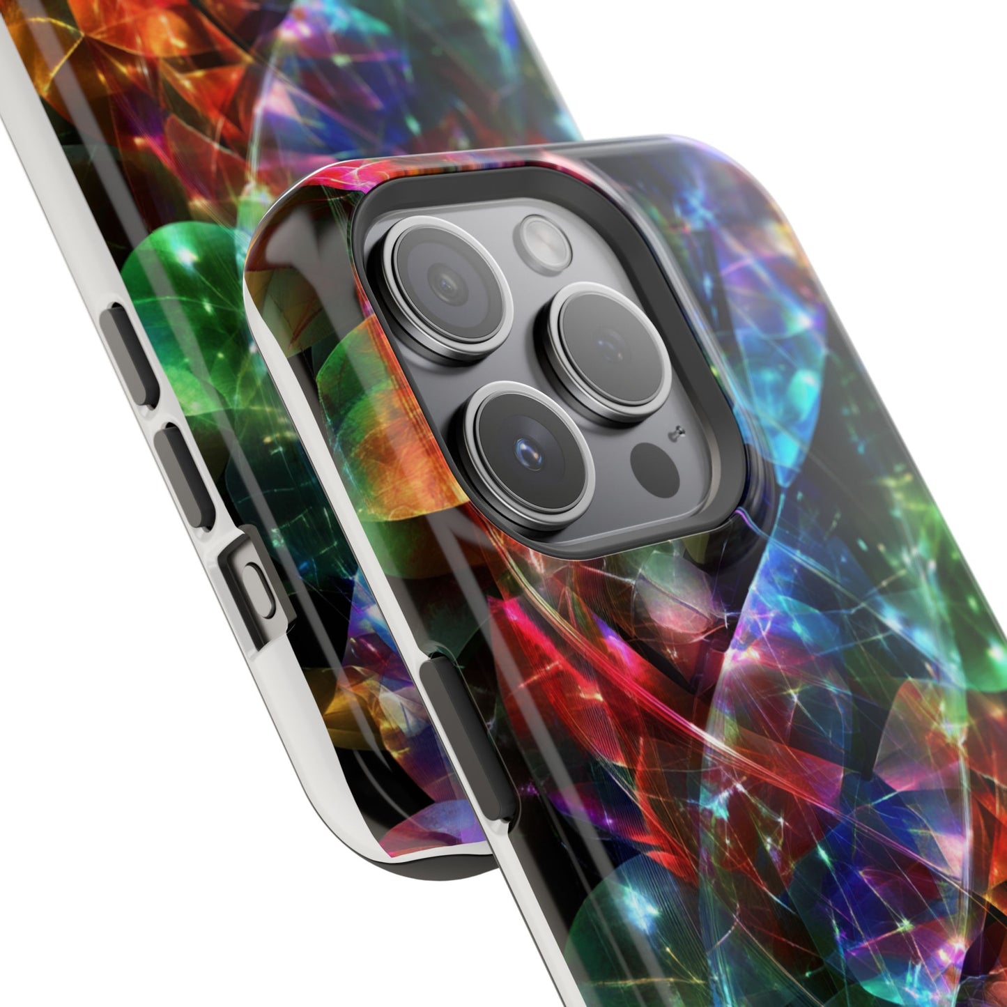 iPhone Case with Neon Colors Art by Moxie-Jay