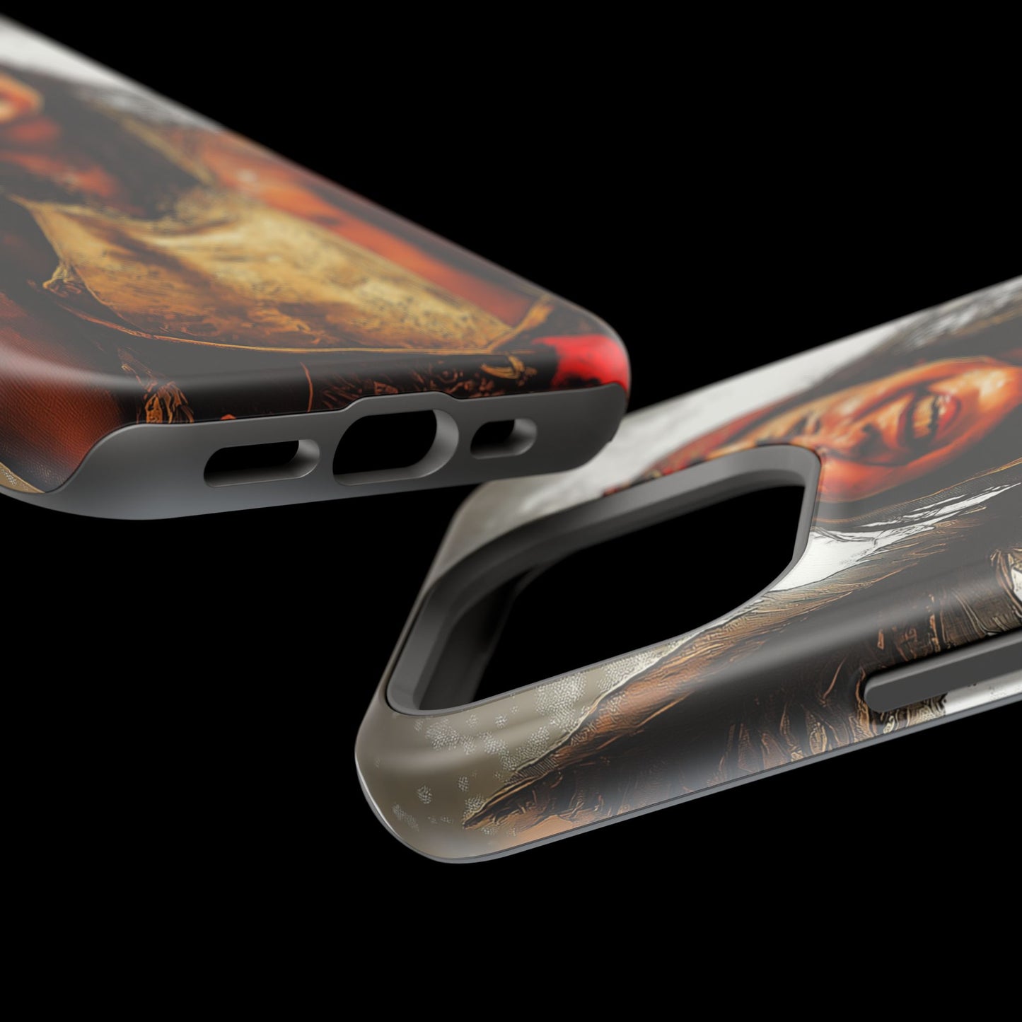Luxurious Magnetic Wireless Charging Tough iPhone Case - Native Heritage Art by Moxie-Jay