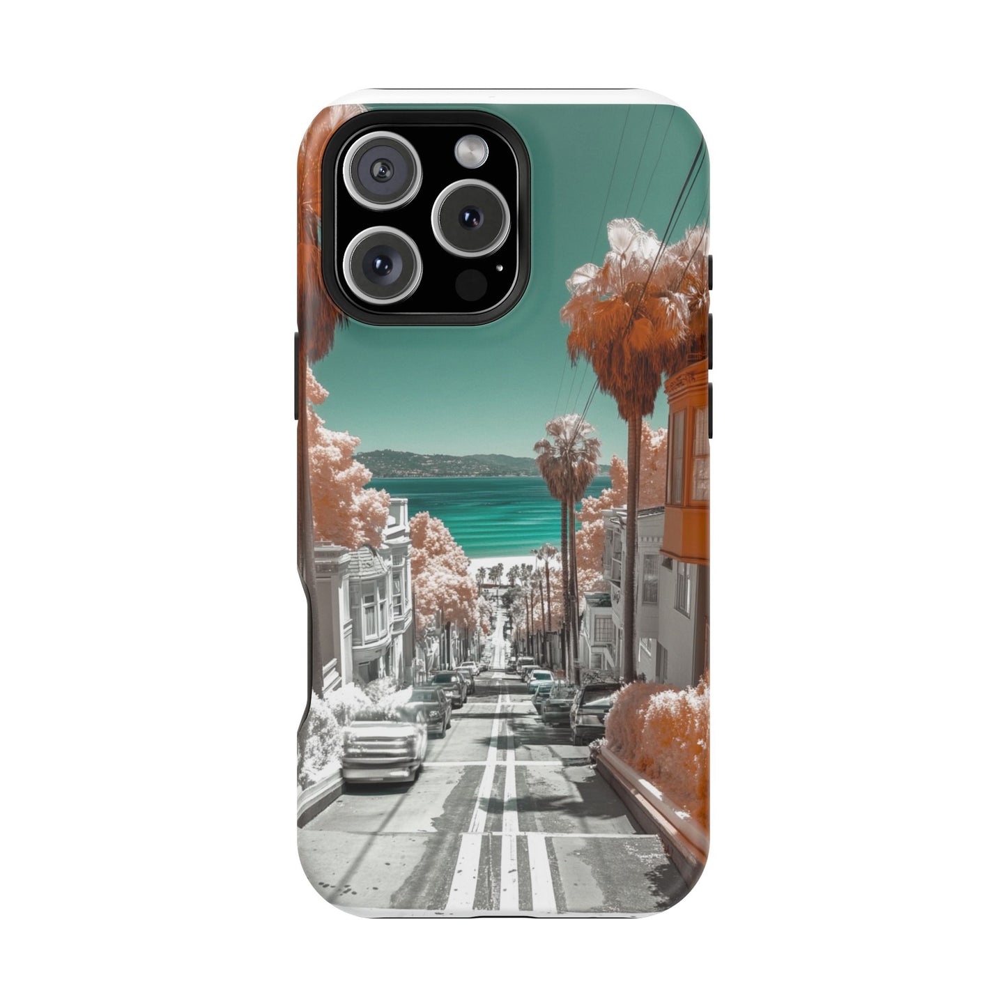 "San Clemente Memories" Luxury Magnetic Wireless Charging iPhone Case by Moxie Jay