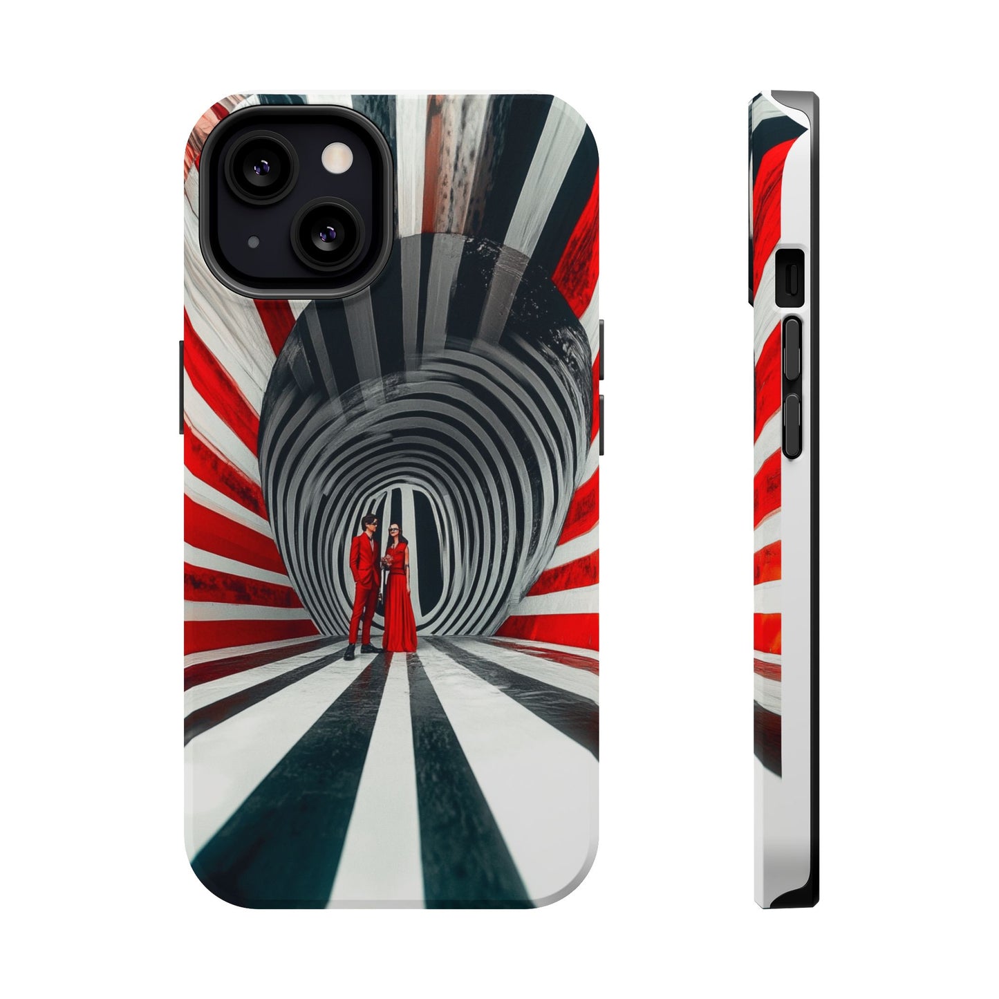 Cosmic Vortex" Luxury Magnetic Wireless Charging iPhone Case by Moxie Jay