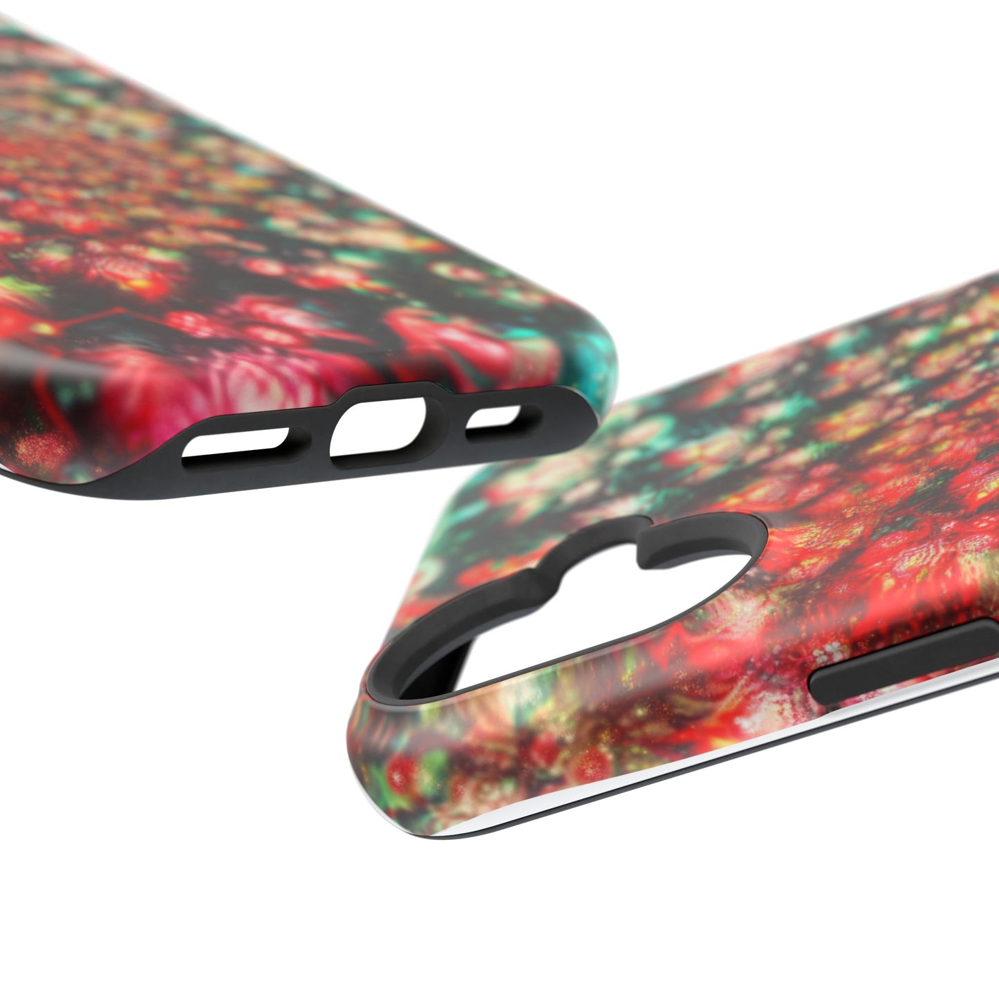 Luxurious Magnetic Wireless Charging Tough iPhone Case - "Psychedelic Dreams" by Moxie-Jay