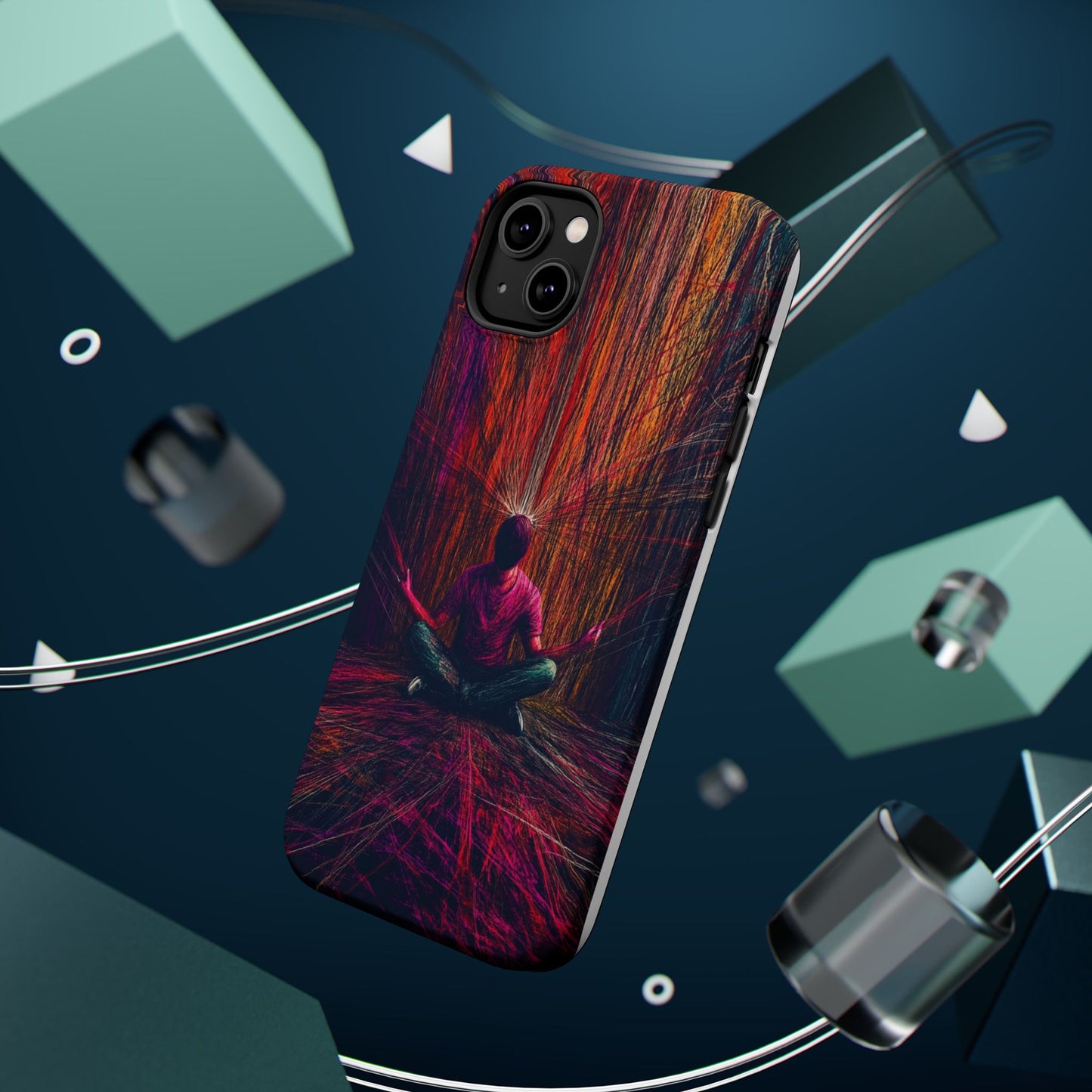 Luxurious Magnetic Wireless Charging Tough iPhone Case - "Transcendence" by Moxie-Jay