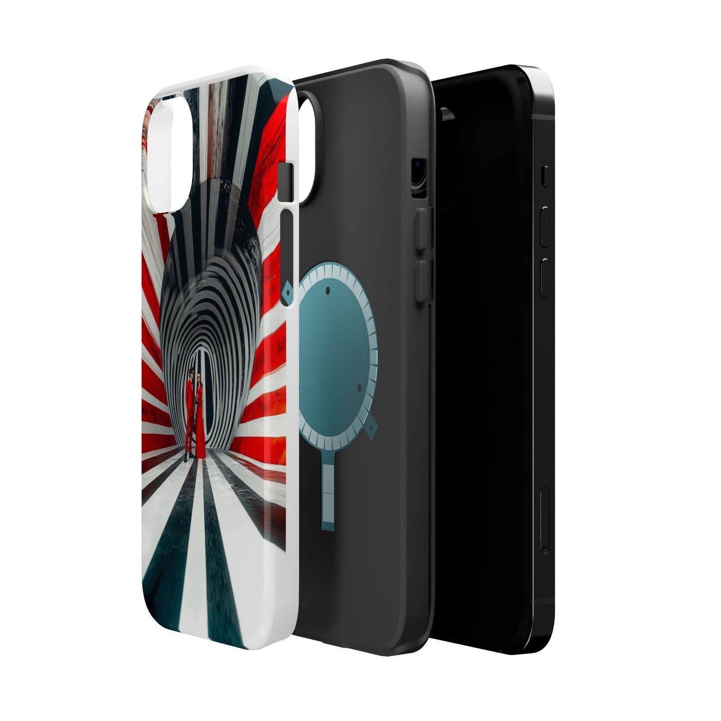 Cosmic Vortex" Luxury Magnetic Wireless Charging iPhone Case by Moxie Jay