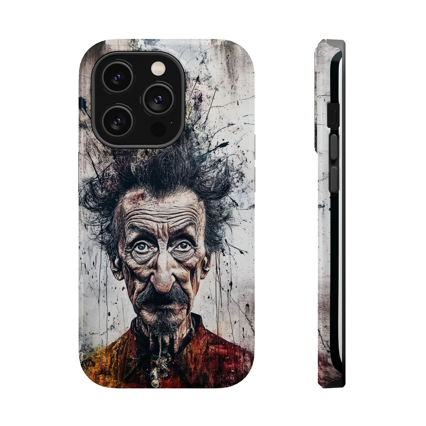 Luxurious Magnetic Wireless Charging Tough iPhone Case - "Demonic Dali" by Moxie-Jay