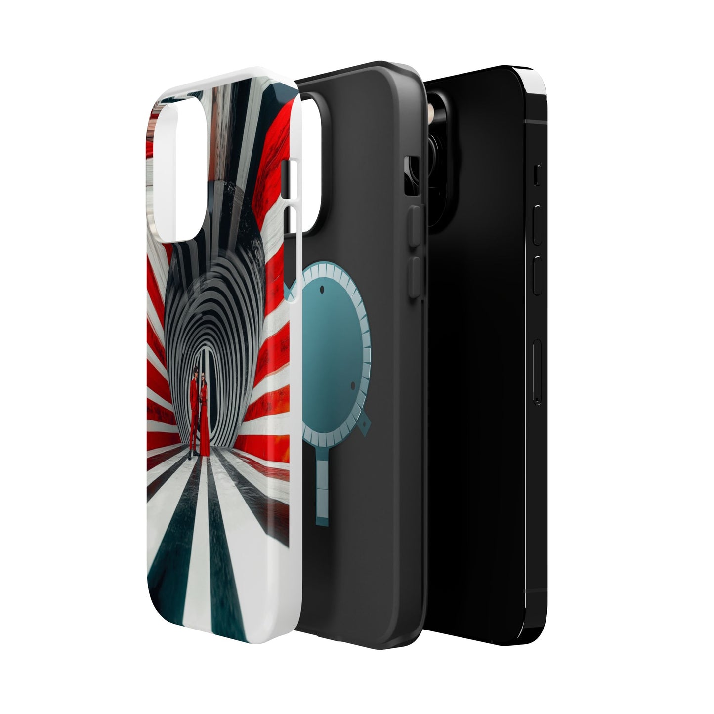 Cosmic Vortex" Luxury Magnetic Wireless Charging iPhone Case by Moxie Jay