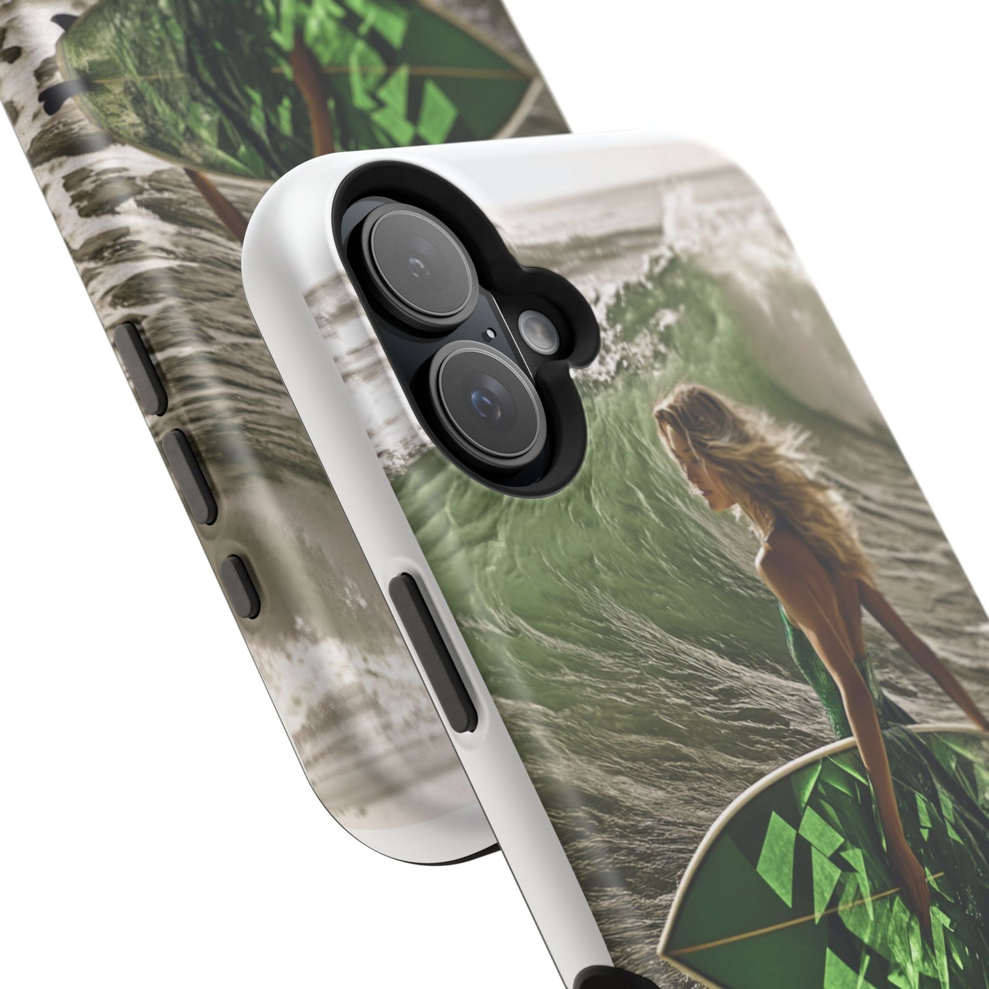 Surf's Up Chic" Luxury Magnetic Wireless Charging iPhone Case by Moxie Jay