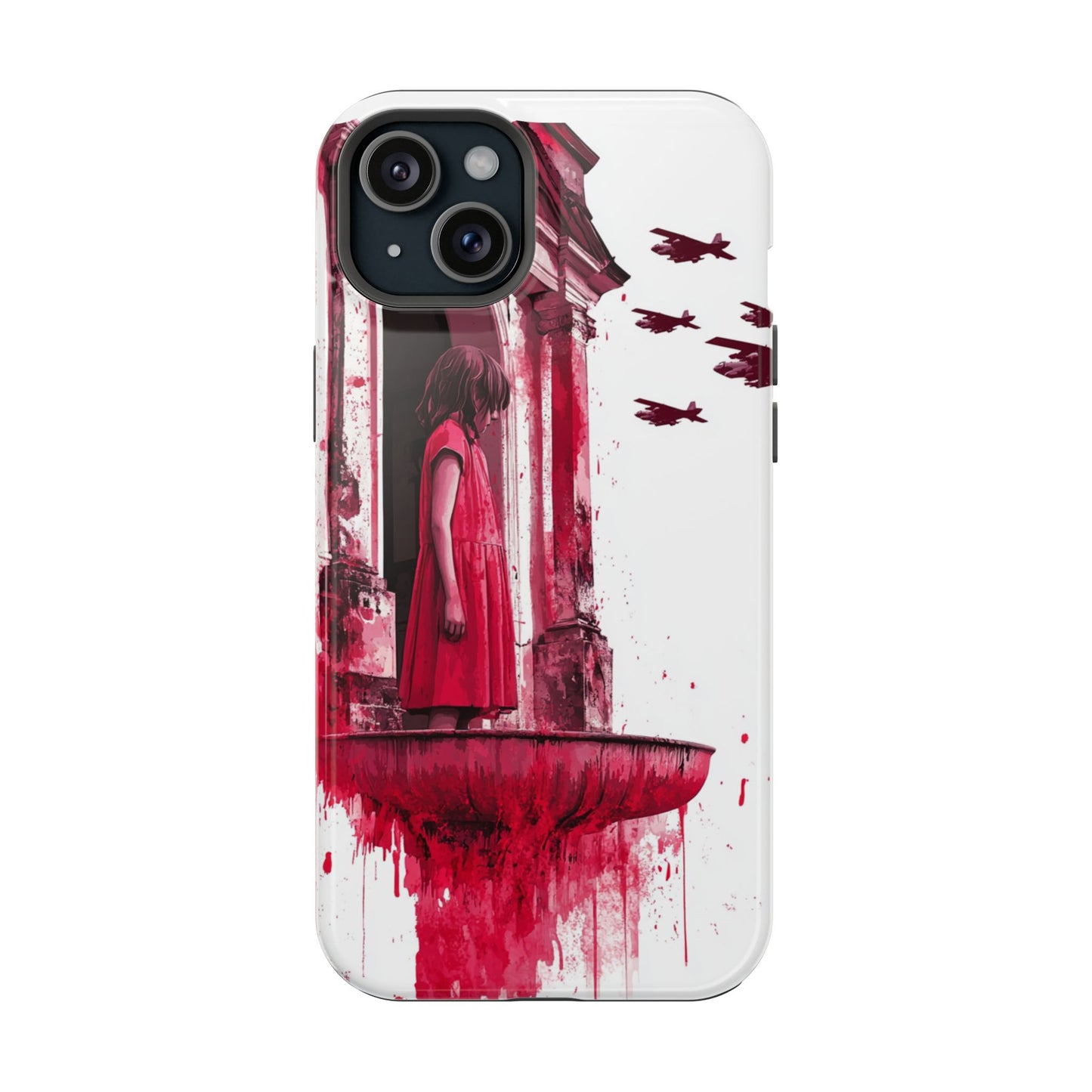 Luxurious MagSafe® Compatible iPhone Case - "Resilience in Ruins" by Moxie-Jay