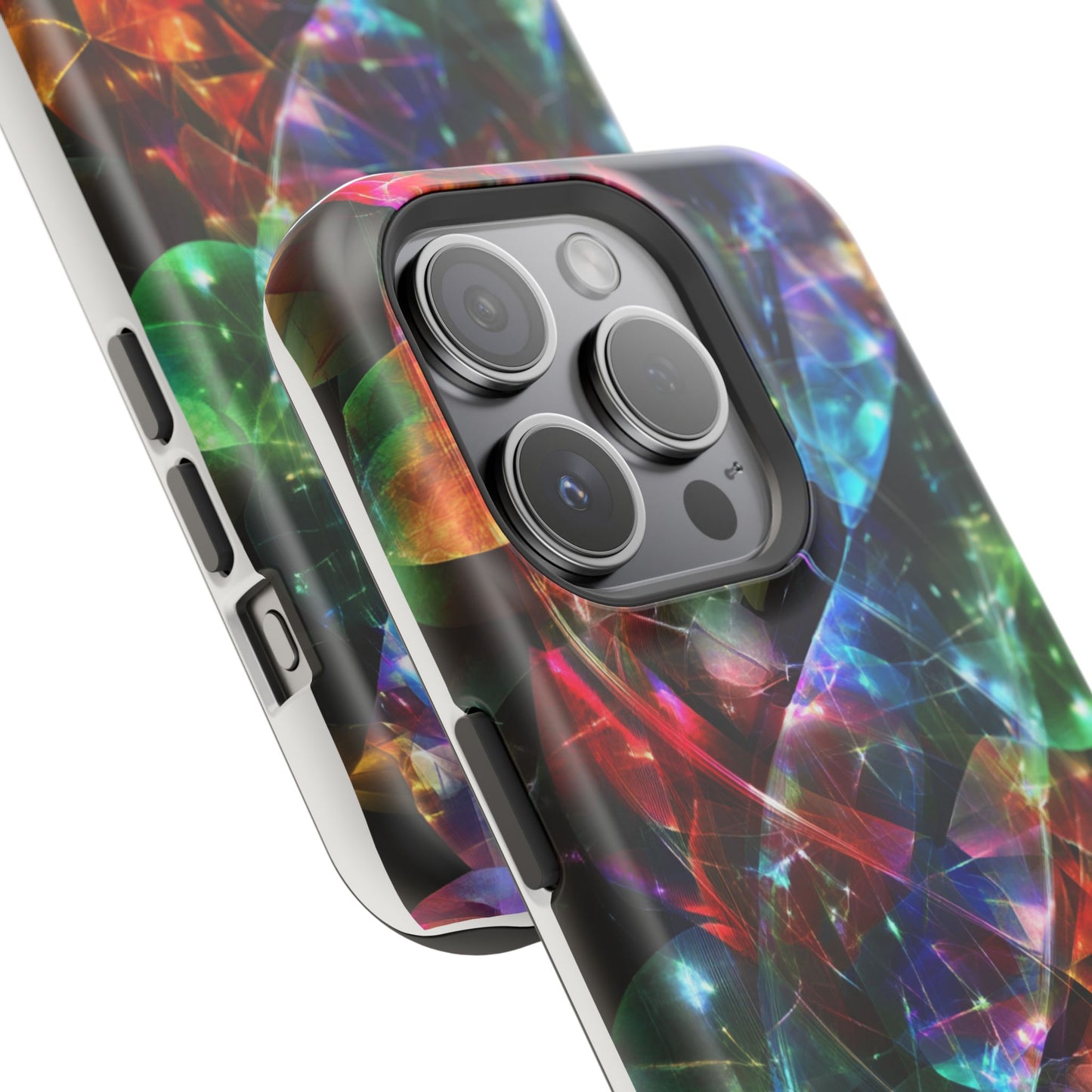 iPhone Case with Neon Colors Art by Moxie-Jay