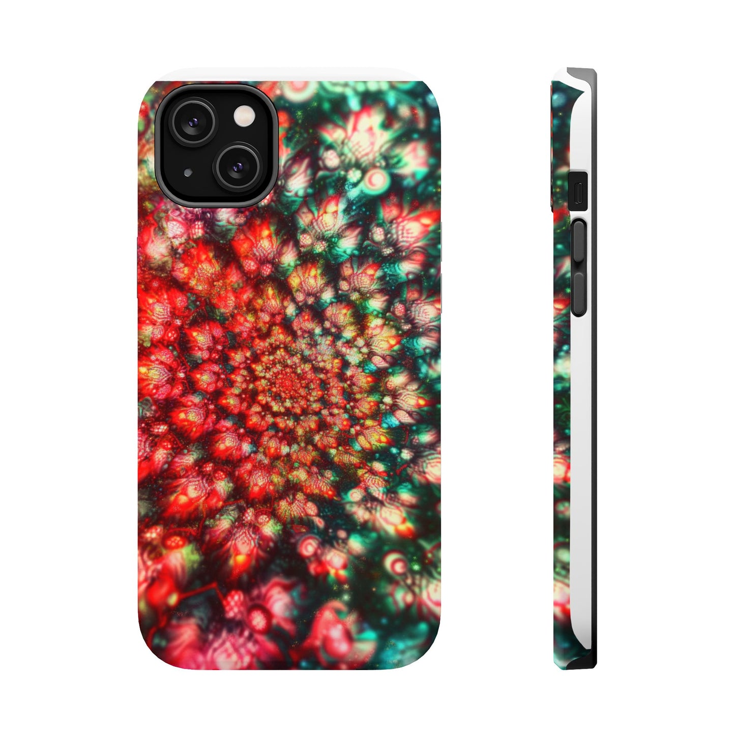 Luxurious Magnetic Wireless Charging Tough iPhone Case - "Psychedelic Dreams" by Moxie-Jay