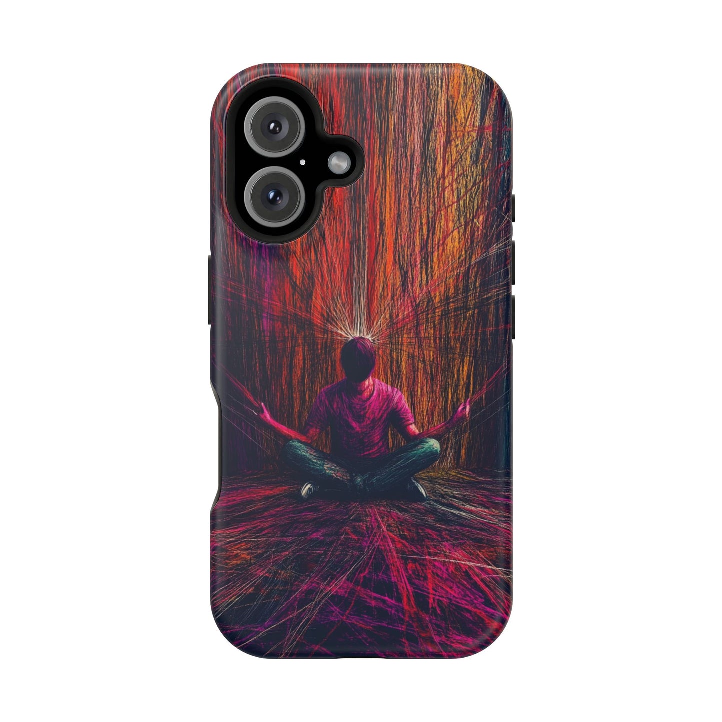 Luxurious Magnetic Wireless Charging Tough iPhone Case - "Transcendence" by Moxie-Jay