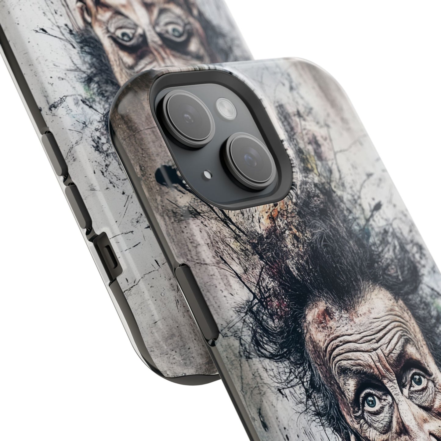 Luxurious Magnetic Wireless Charging Tough iPhone Case - "Demonic Dali" by Moxie-Jay