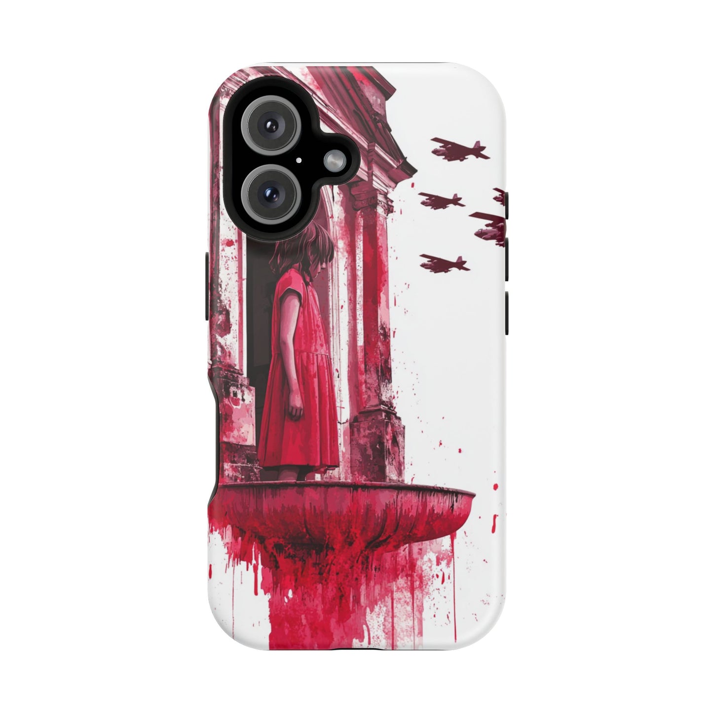 Luxurious MagSafe® Compatible iPhone Case - "Resilience in Ruins" by Moxie-Jay