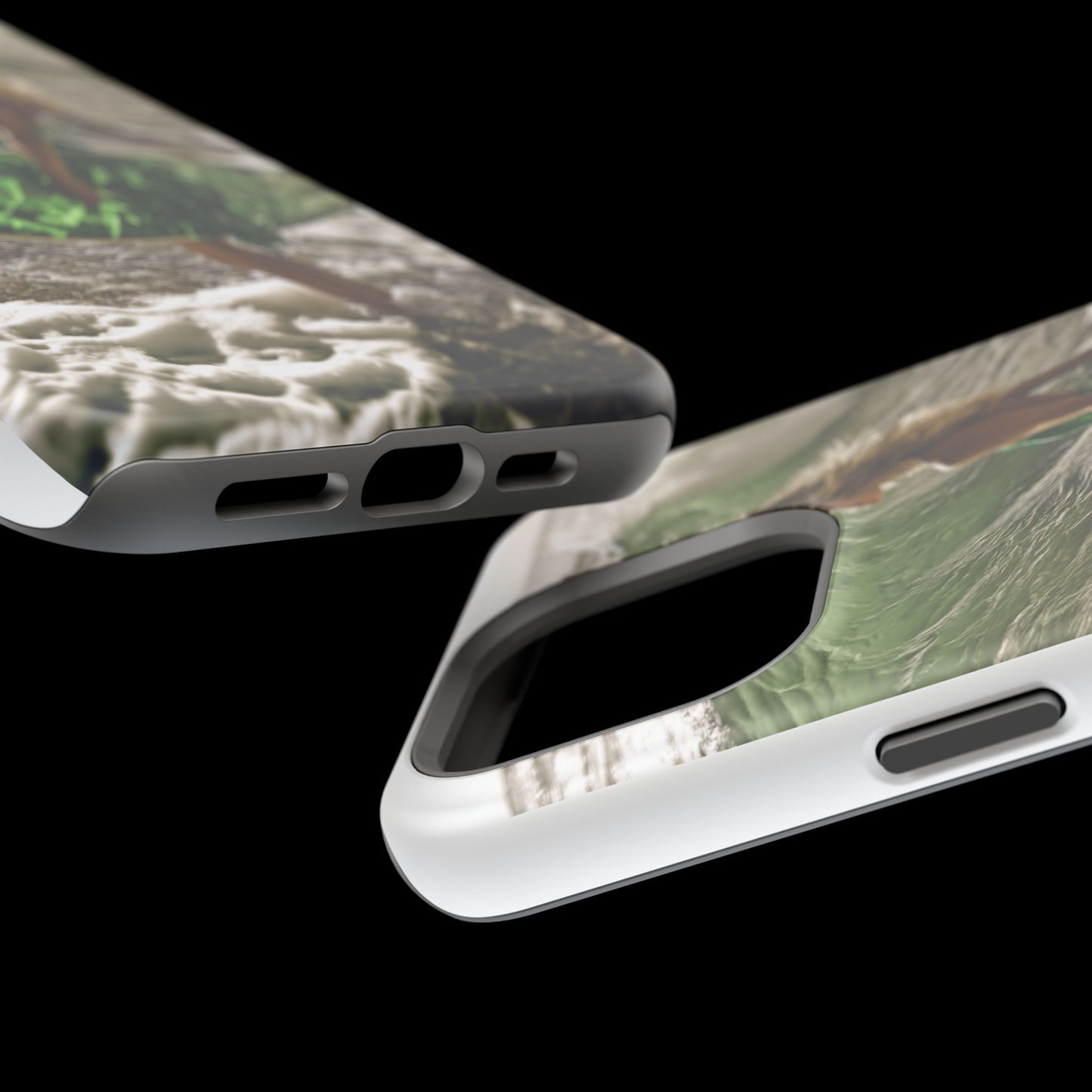 Surf's Up Chic" Luxury Magnetic Wireless Charging iPhone Case by Moxie Jay