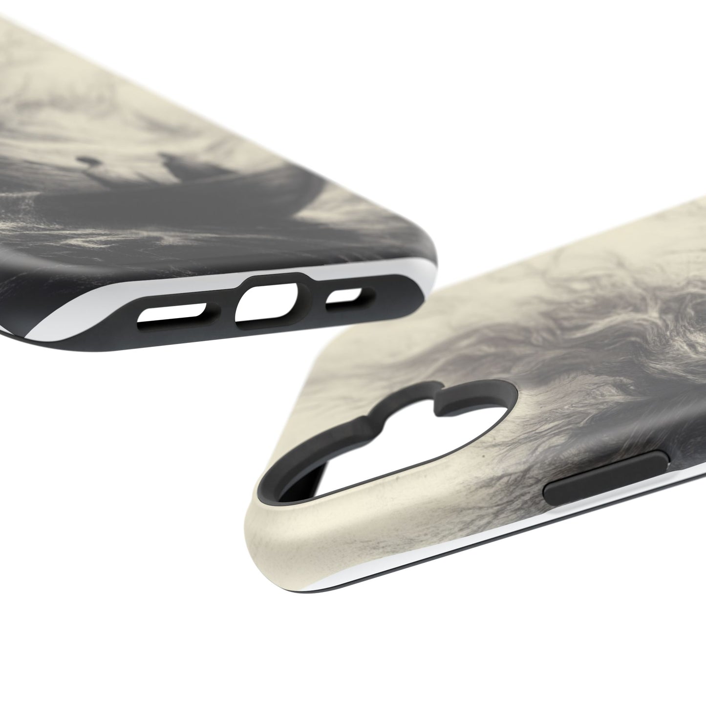 Magnetic Phone Case - Men in Boat Drawing by Moxie-Jay