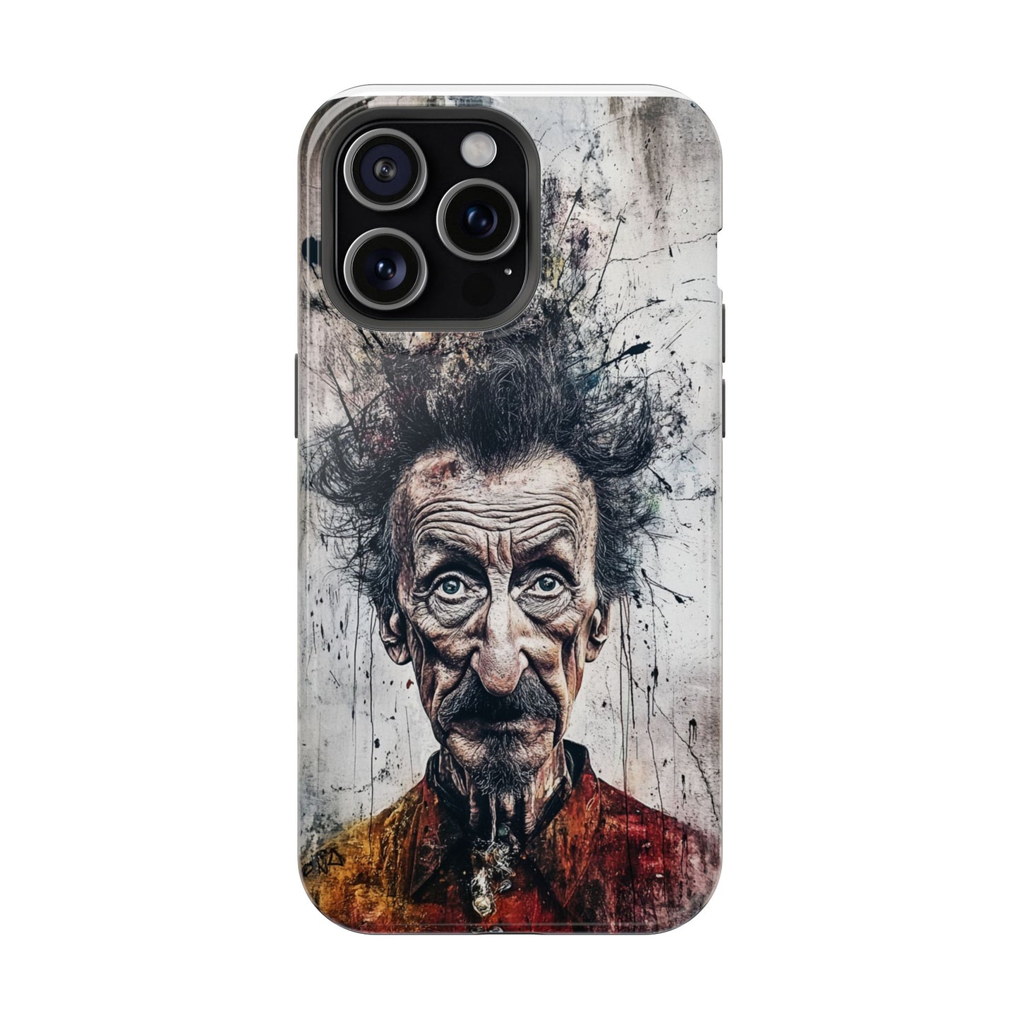 Luxurious Magnetic Wireless Charging Tough iPhone Case - "Demonic Dali" by Moxie-Jay