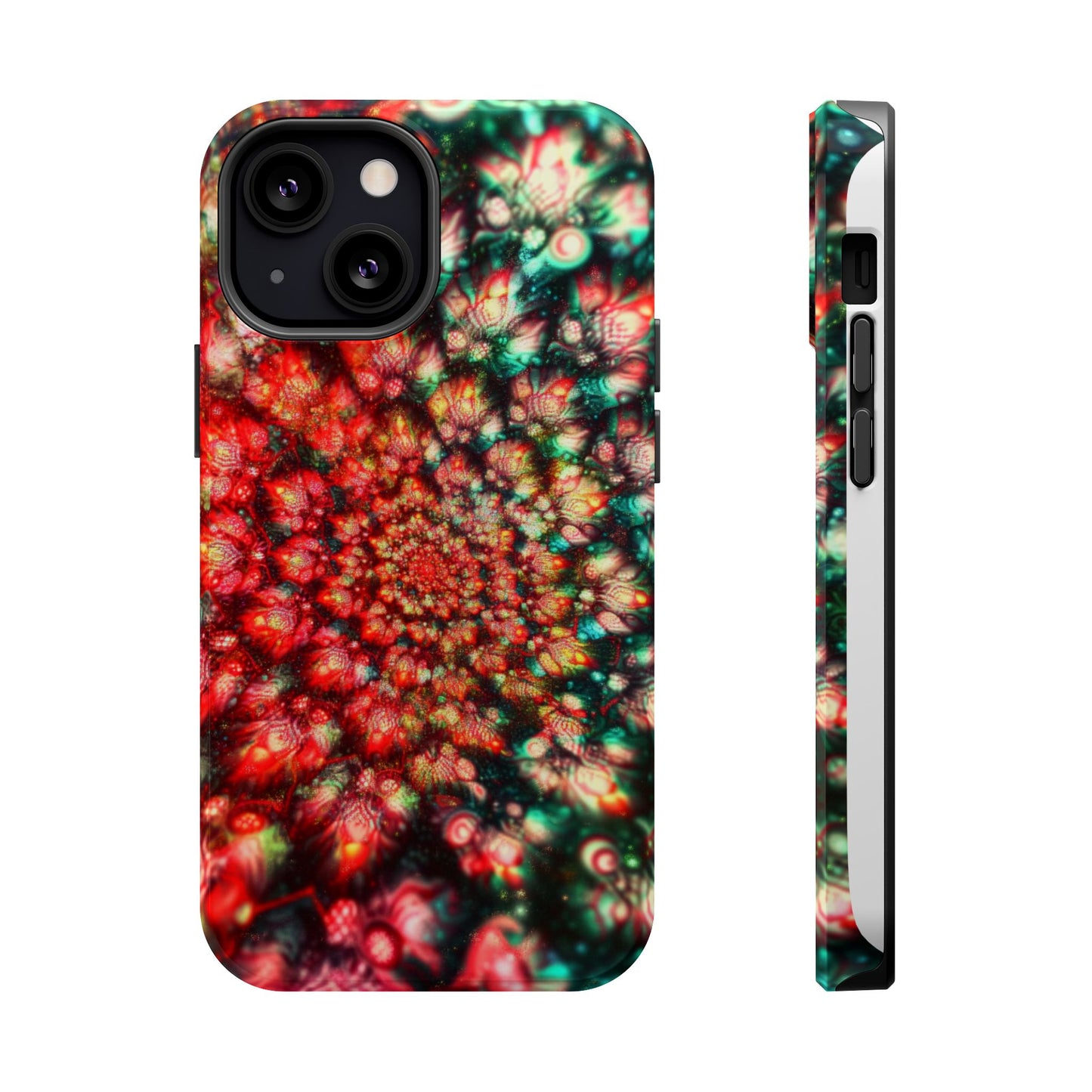 Luxurious Magnetic Wireless Charging Tough iPhone Case - "Psychedelic Dreams" by Moxie-Jay
