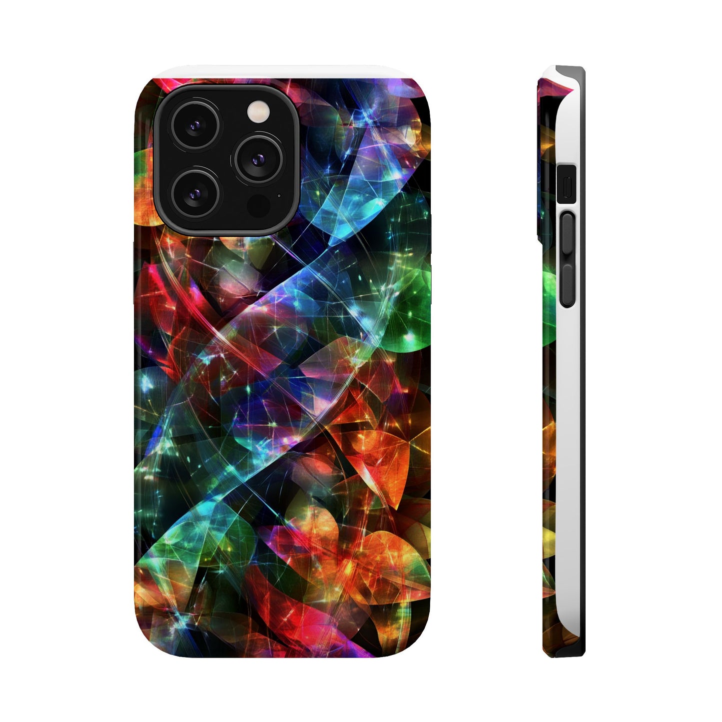 iPhone Case with Neon Colors Art by Moxie-Jay