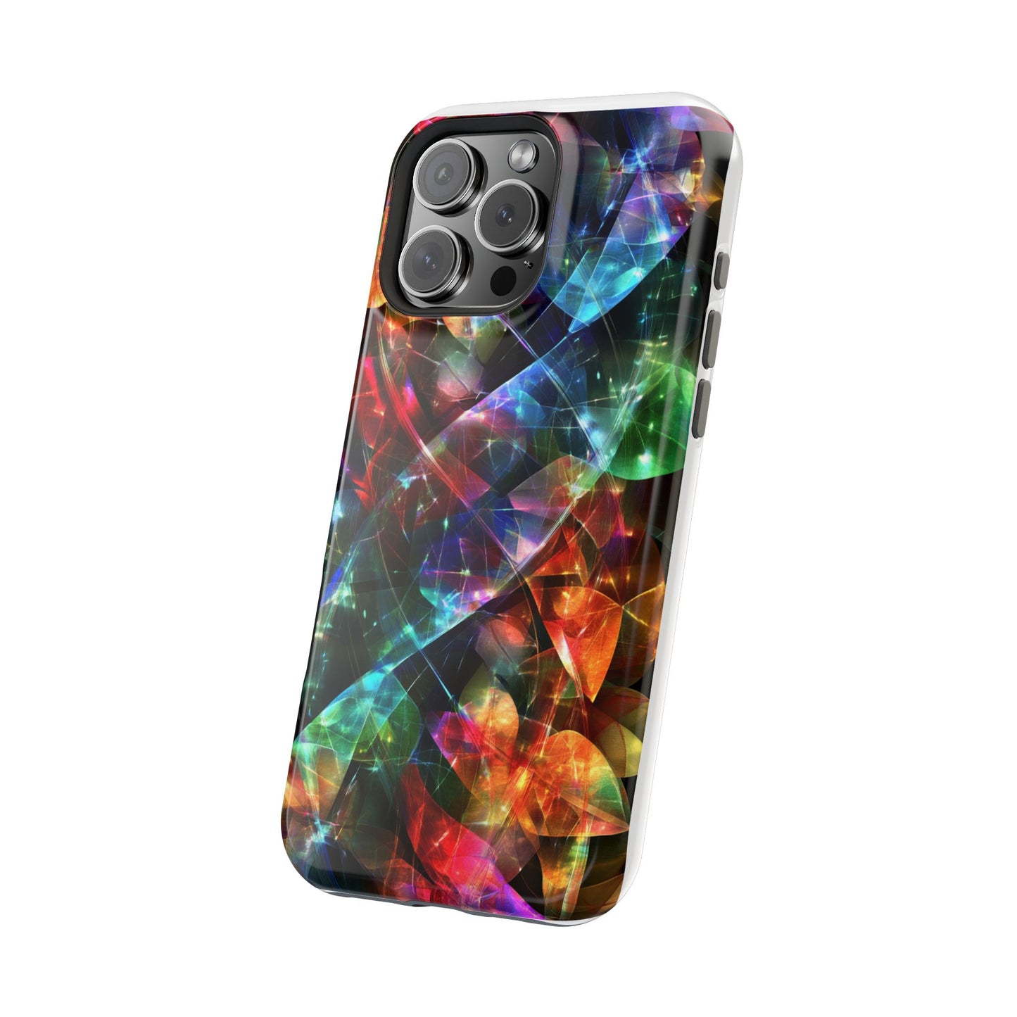 iPhone Case with Neon Colors Art by Moxie-Jay