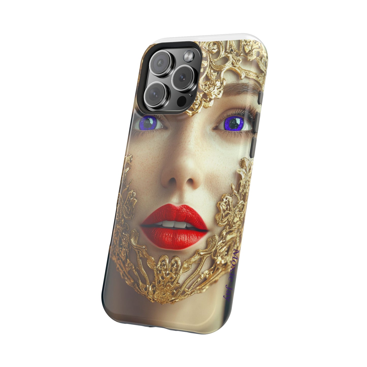 iPhone Case - Purple Eyes Fashion Editorial Art Design